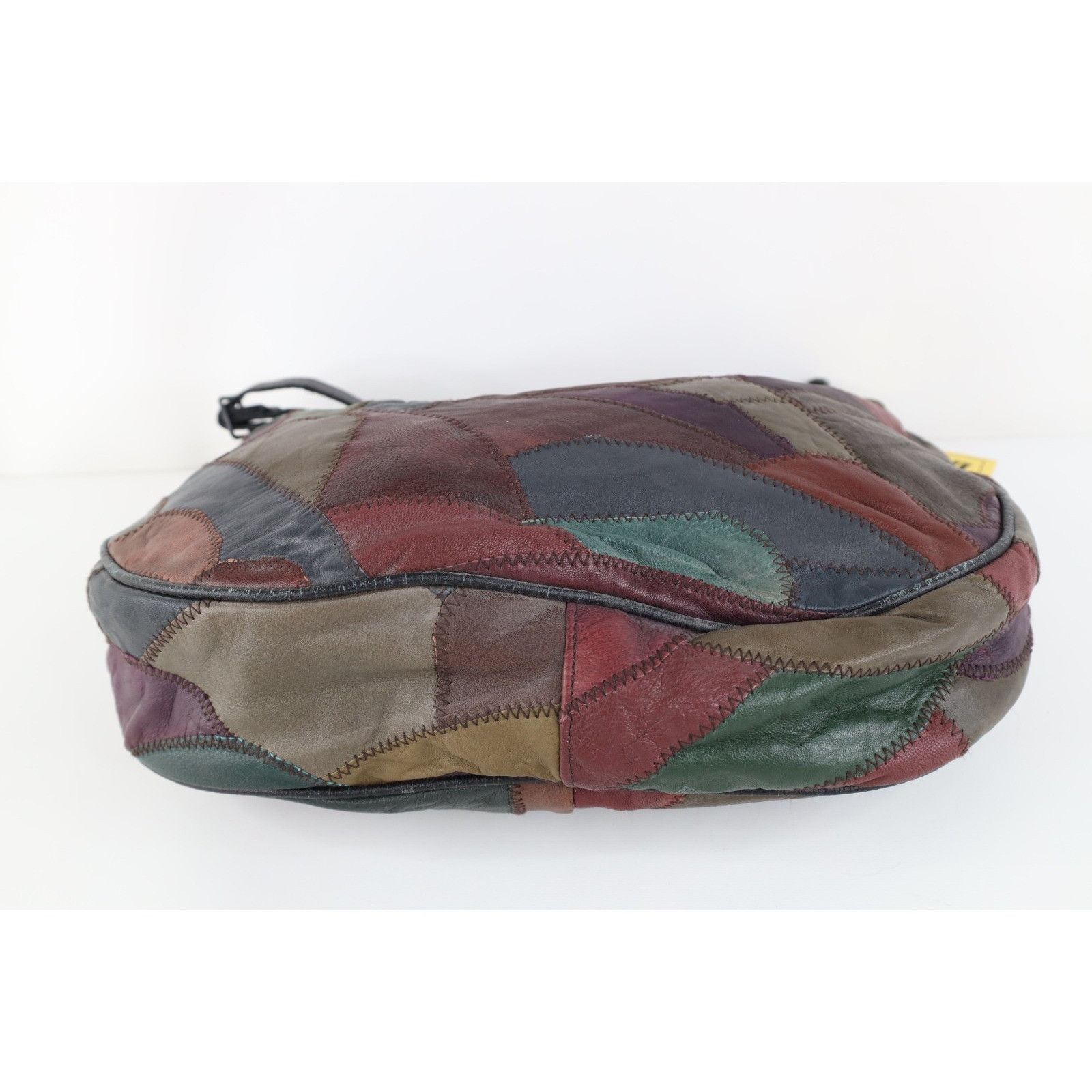 Vintage New Vintage 90s Babydoll Rainbow Patchwork Leather Purse Bag Size ONE SIZE - 6 Thumbnail