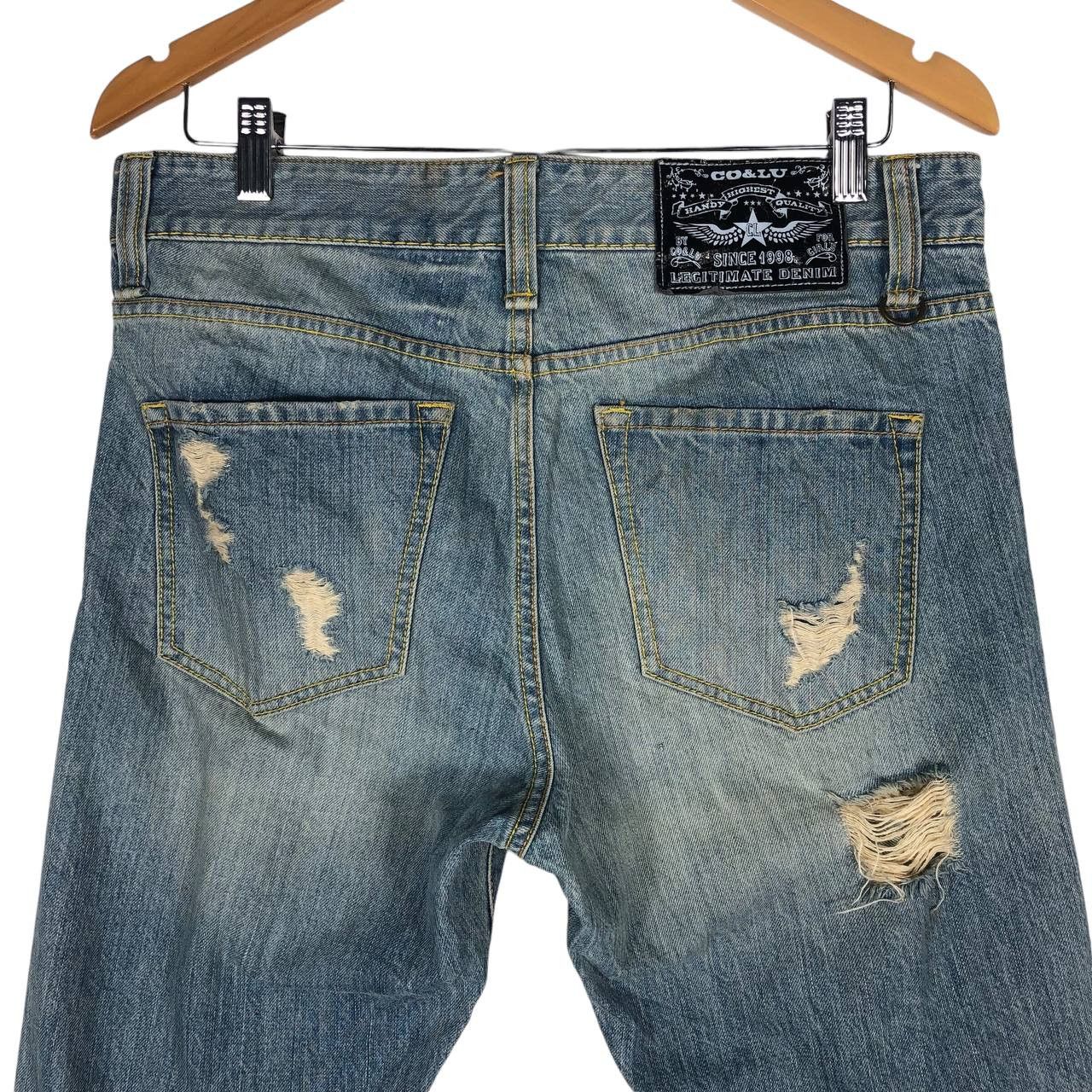 CO Vintage Co & Lu Original Denim Distressed Jeans Size 27" / US 4 / IT 40 - 5 Thumbnail