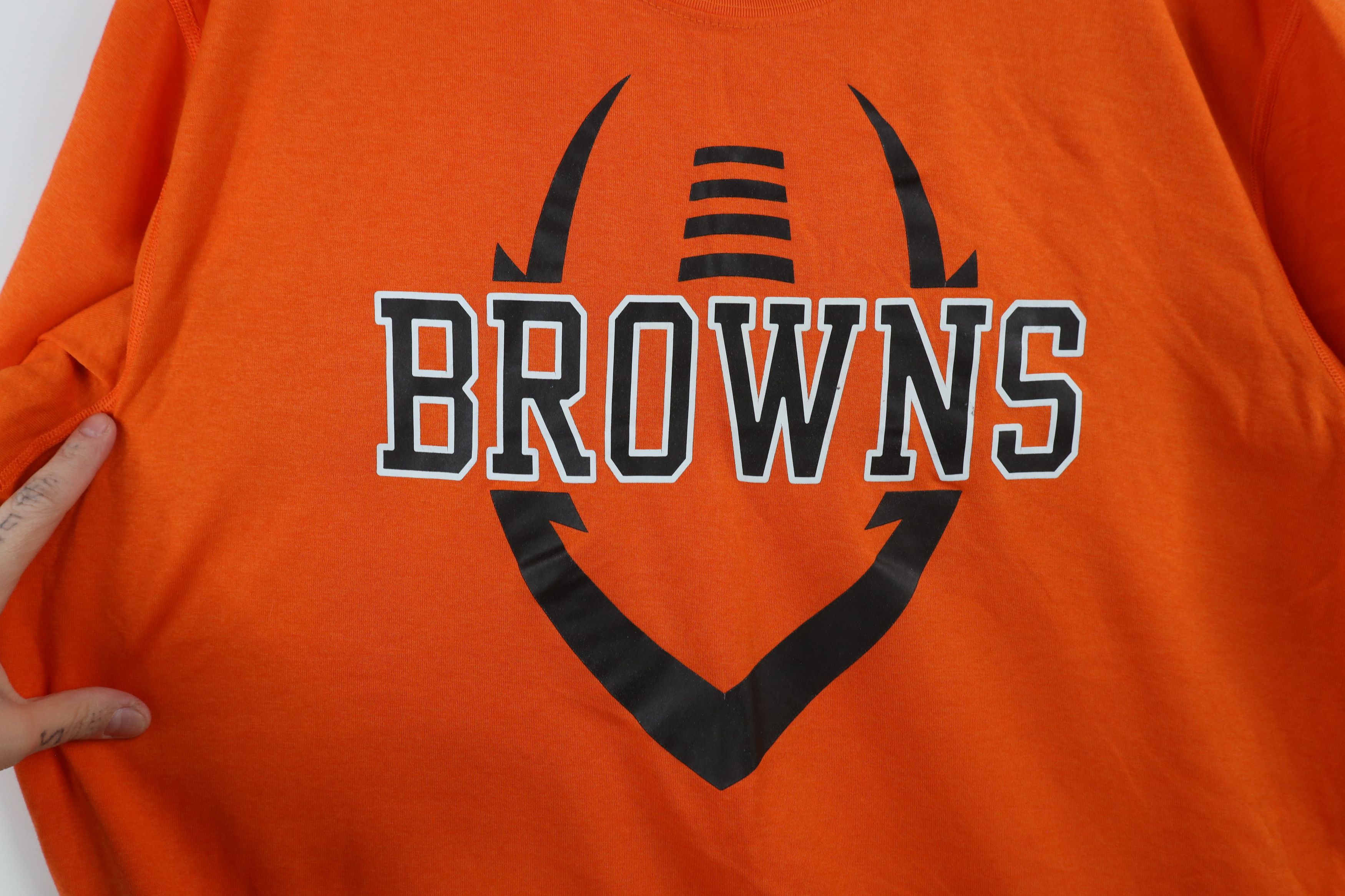 Nike × Vintage Nike On Field Cleveland Browns Football Short Sleeve T-Shirt Size US L / EU 52-54 / 3 - 5 Thumbnail
