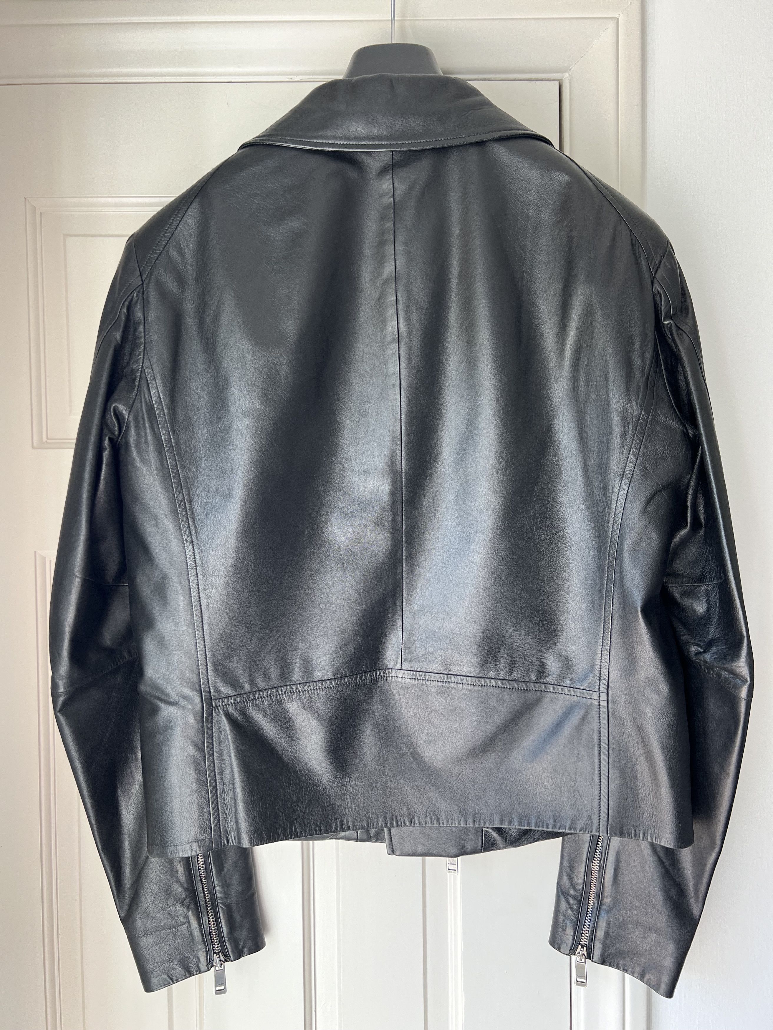 Jil Sander JIL SANDER "CANNES" LEATHER BIKER JACKET $5000 Size US M / EU 48-50 / 2 - 2 Thumbnail