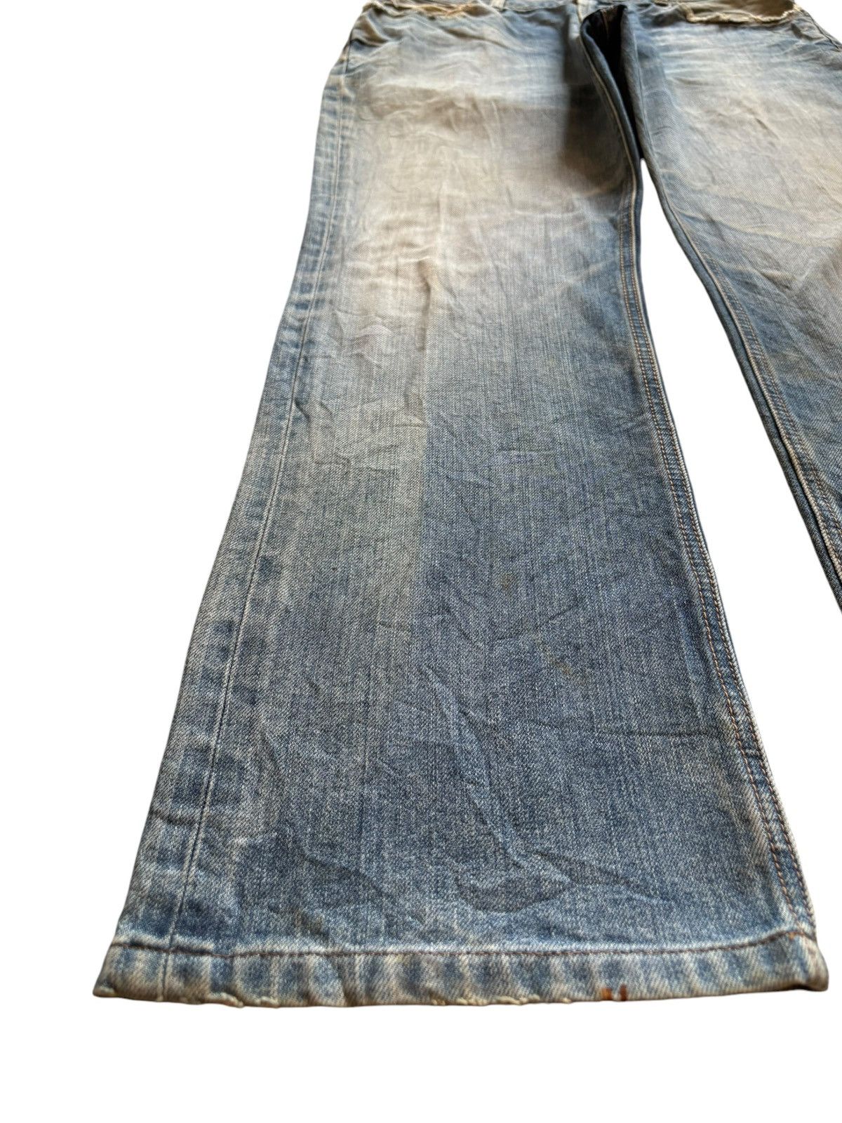 Japanese Brand Vintage Japanese Brand Mud Wash Distressed Bootcut Jeans Size US 33 - 6 Thumbnail