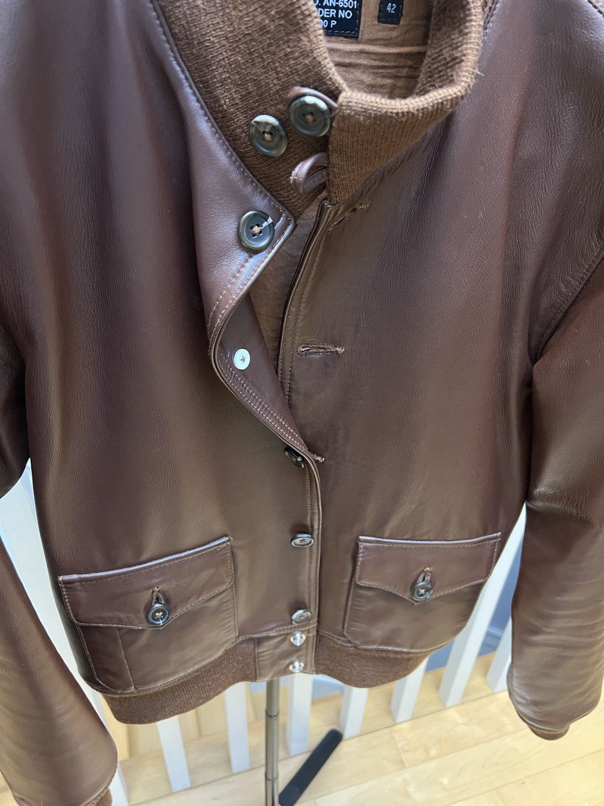 Vintage Vintage repro A-1 Leather Jacket Size US M / EU 48-50 / 2 - 2 Thumbnail