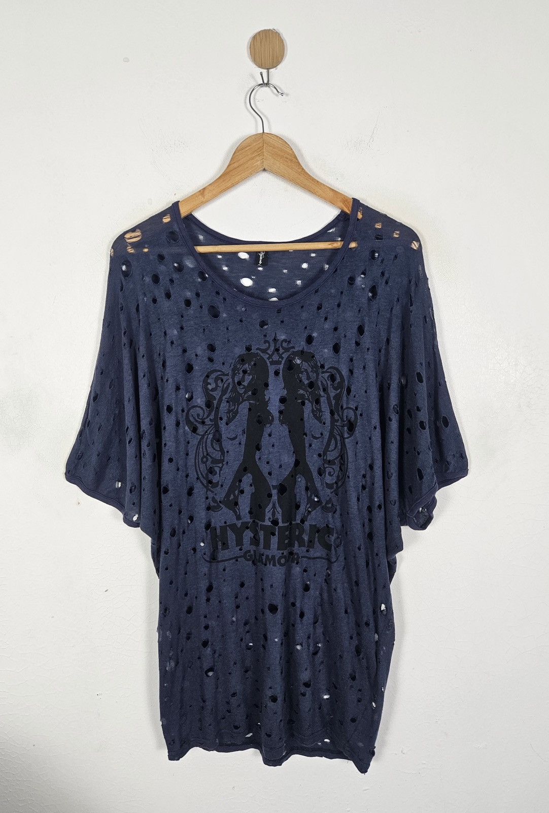 Hysteric Glamour Hysteric Glamour Hell’s Comin Down! Distress style shirt Size XL / US 12-14 / IT 48-50 - 1 Thumbnail