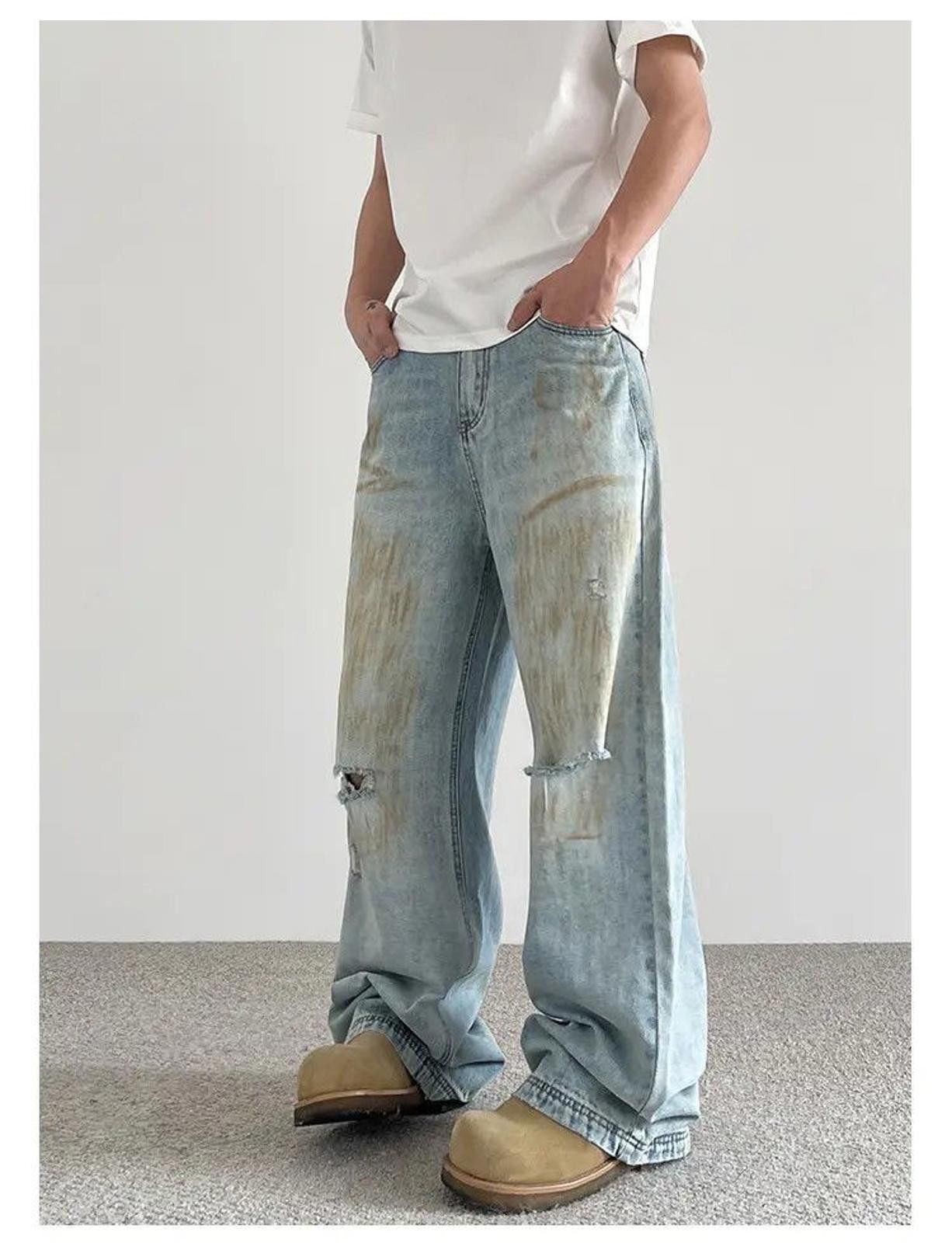 Vintage Stylish Vintage Wide-Leg Jeans Size US 32 / EU 48 - 6 Thumbnail