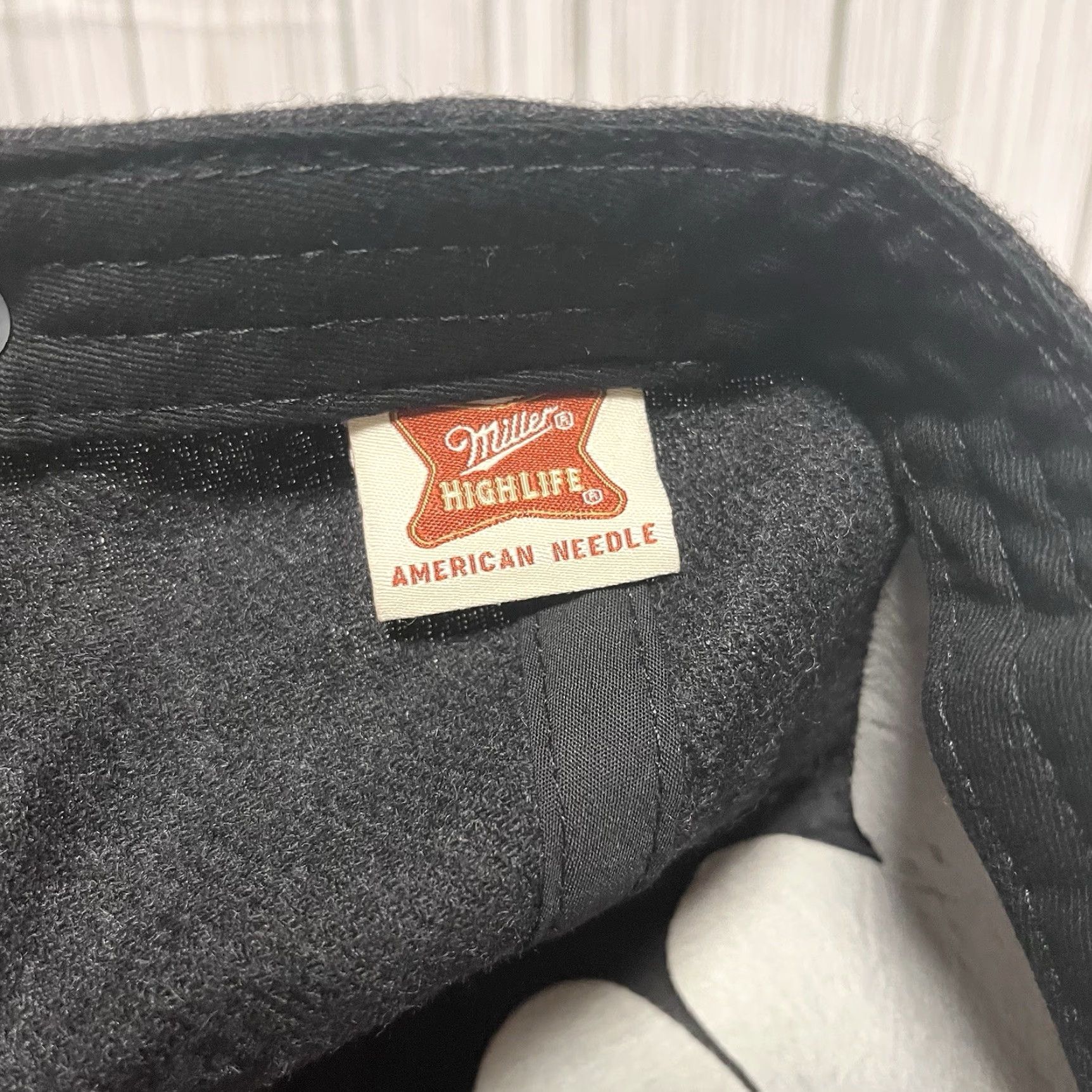 American Needle Miller High Life Beer Hat Cap Adjustable American Needle Wool Blend Archive Men's Baseball Cap One Size Black Adjustable Breathable Vintage? No. Size ONE SIZE - 8 Thumbnail