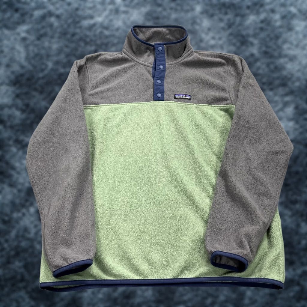 Patagonia Patagonia Jacket Mens Medium Green Gray Micro D Snap T Fleece Pullover Outdoor Size US M / EU 48-50 / 2 - 1 Thumbnail