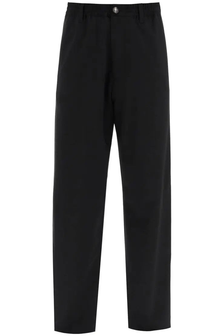 image of Marni O1S22I1N0324 Wool Pants In Black, Men's
