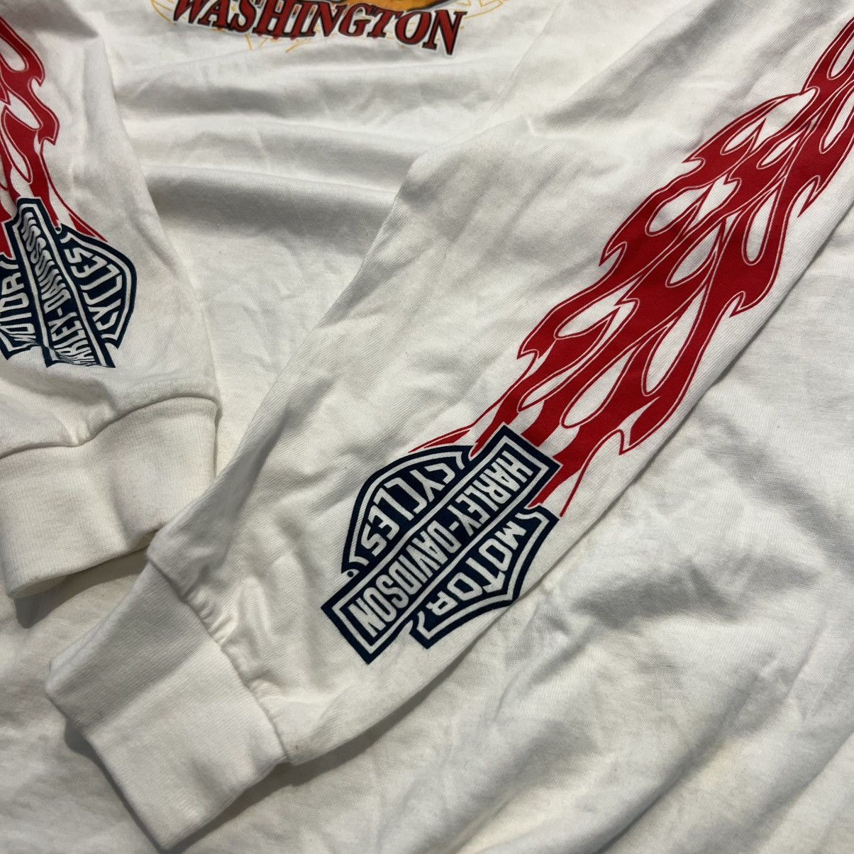 Vintage Harley Davidson flames shirt vintage y2k Size US L / EU 52-54 / 3 - 5 Thumbnail
