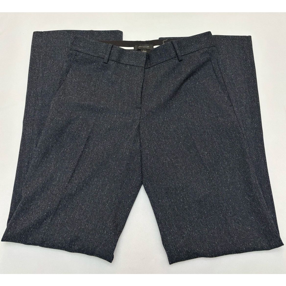 Ann Taylor Size 2 | ANN TAYLOR Womens Flat Front Mid Rise Trouser Pants Size 26" / US 2 / IT 38 - 9 Thumbnail