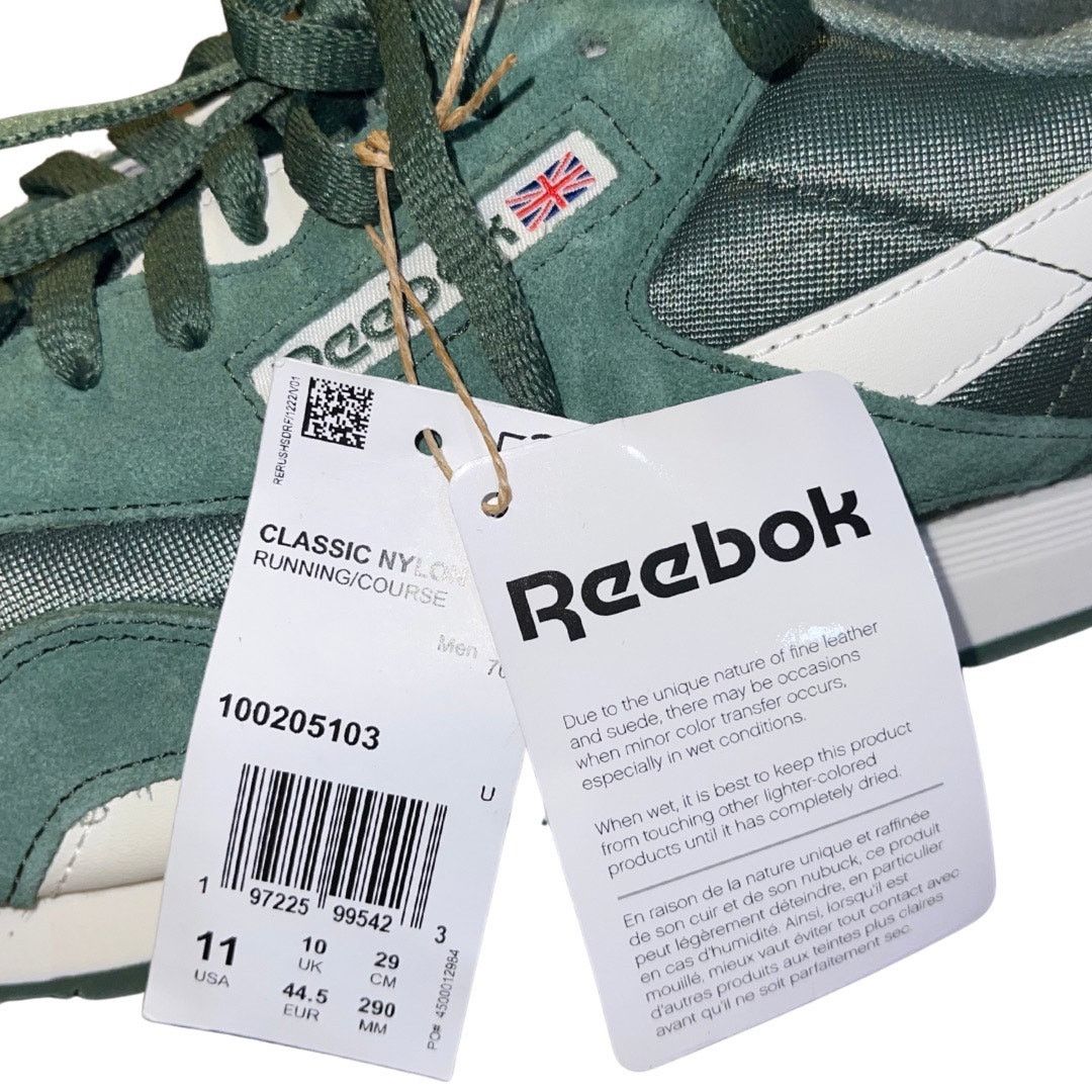 Reebok Reebok Green Classic Nylon Vintage Sneakers Suede 11 NWT 90s Size US 11 / EU 44 - 5 Thumbnail