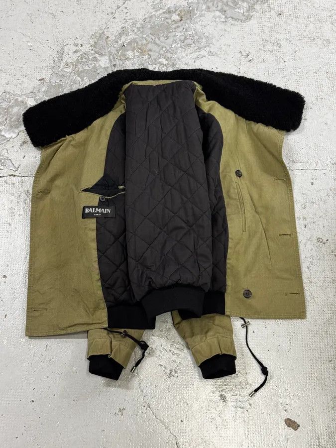 Balmain AW2014 Balmain Military Green Officer Jacket Size US M / EU 48-50 / 2 - 8 Thumbnail