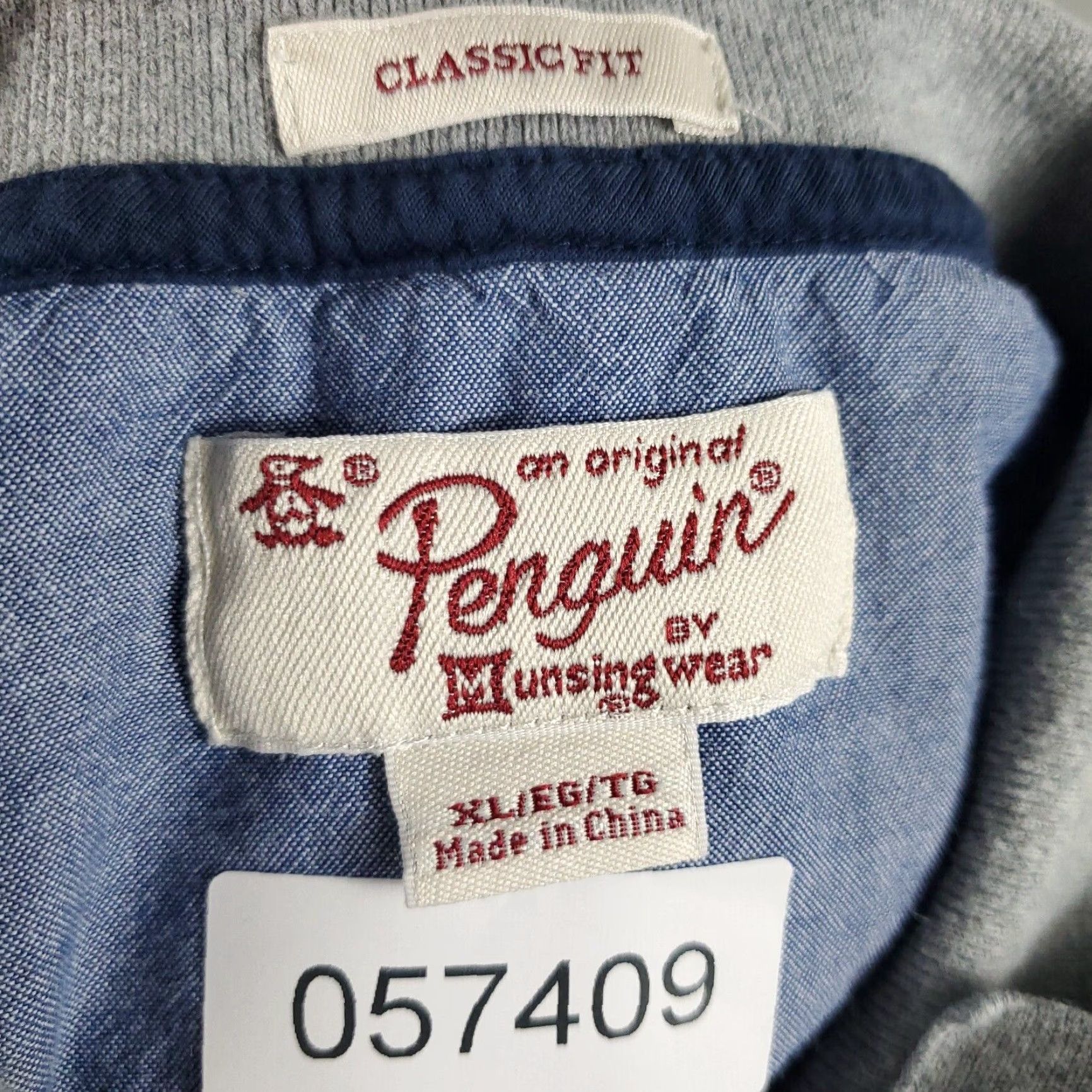 Original Penguin Penguin Polo Shirt Mens Size XL Gray Casual Short Sleeve Adult Size US XL / EU 56 / 4 - 7 Thumbnail