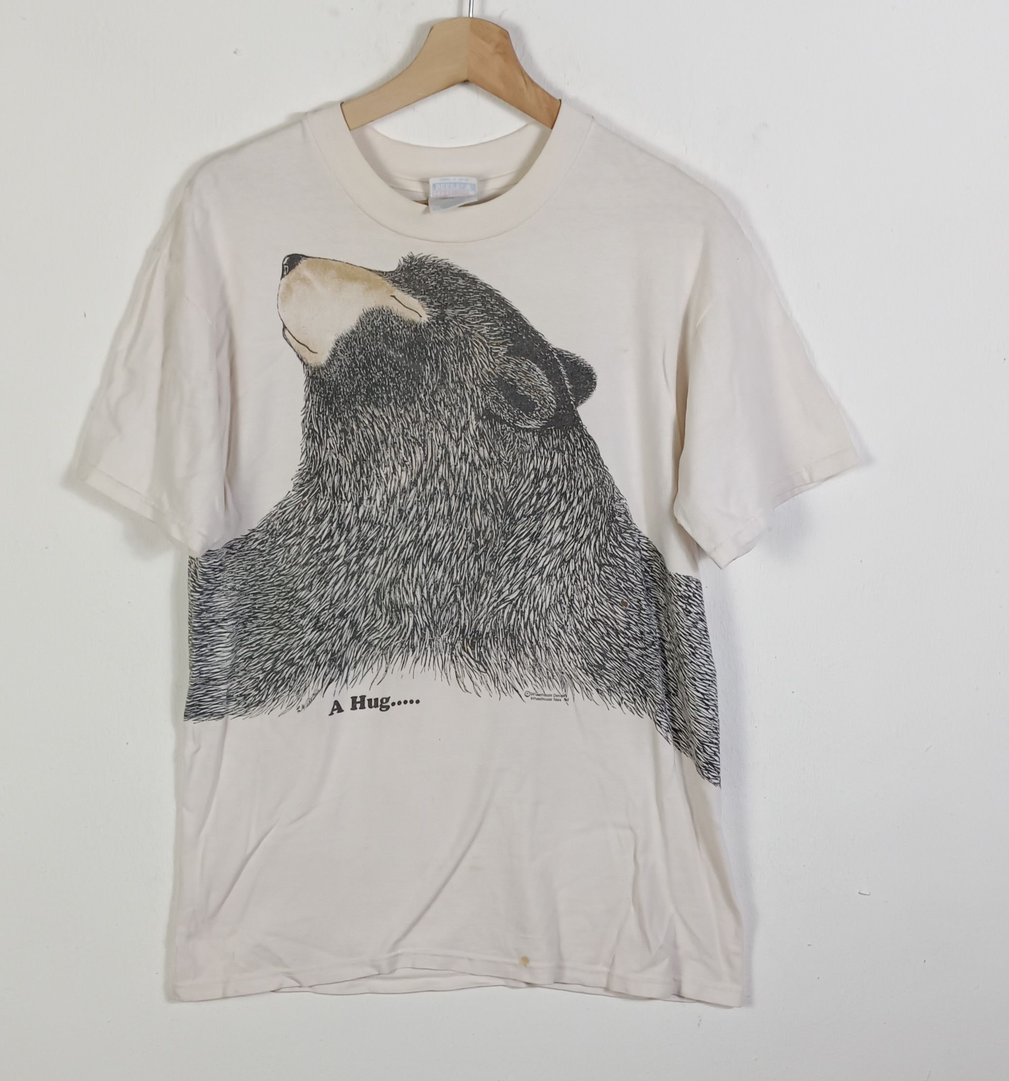 Hanes × Vintage Vintage💥A Hug.. Whellhouse Design Size US M / EU 48-50 / 2 - 1 Thumbnail