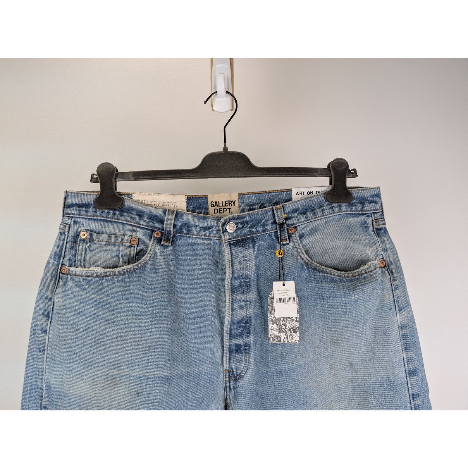 Gallery Dept. o1rshd1 5001 denim jeans in Blue 35 x 33 Size US 35 - 3 Thumbnail