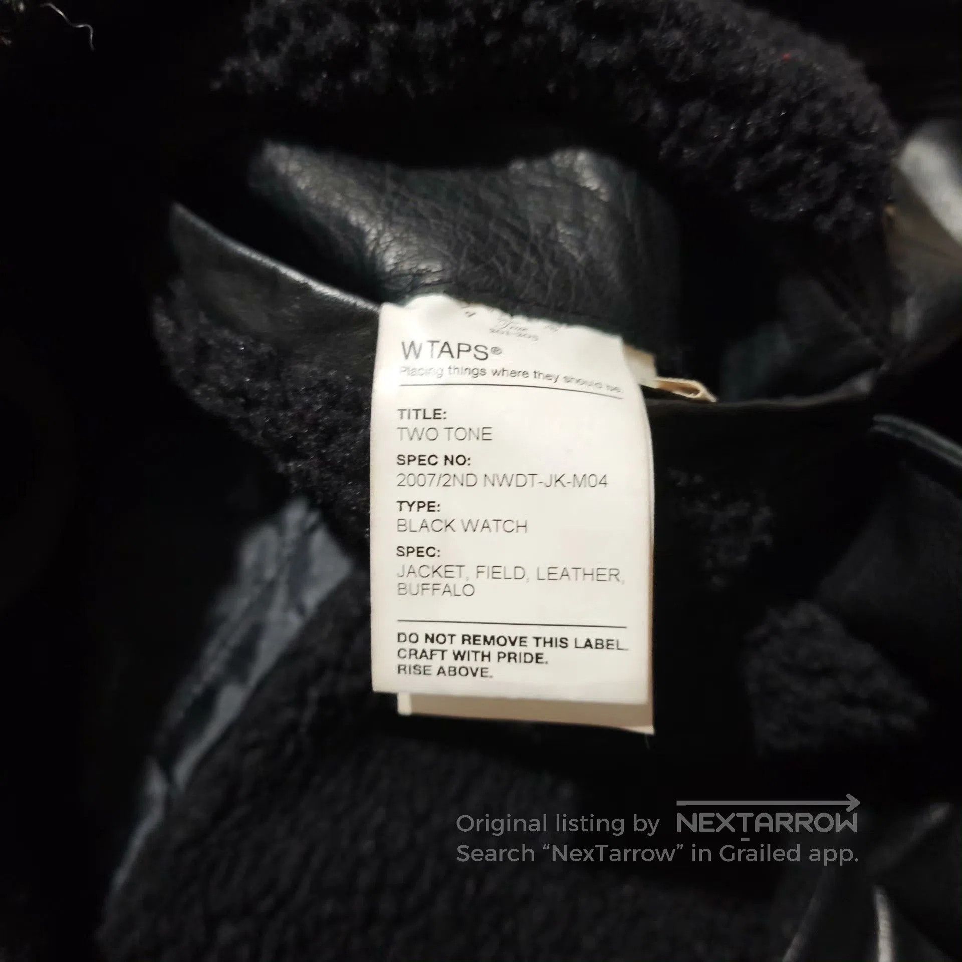 Wtaps Wtaps 07AW Black Leather Jacket. Size US M / EU 48-50 / 2 - 7 Thumbnail
