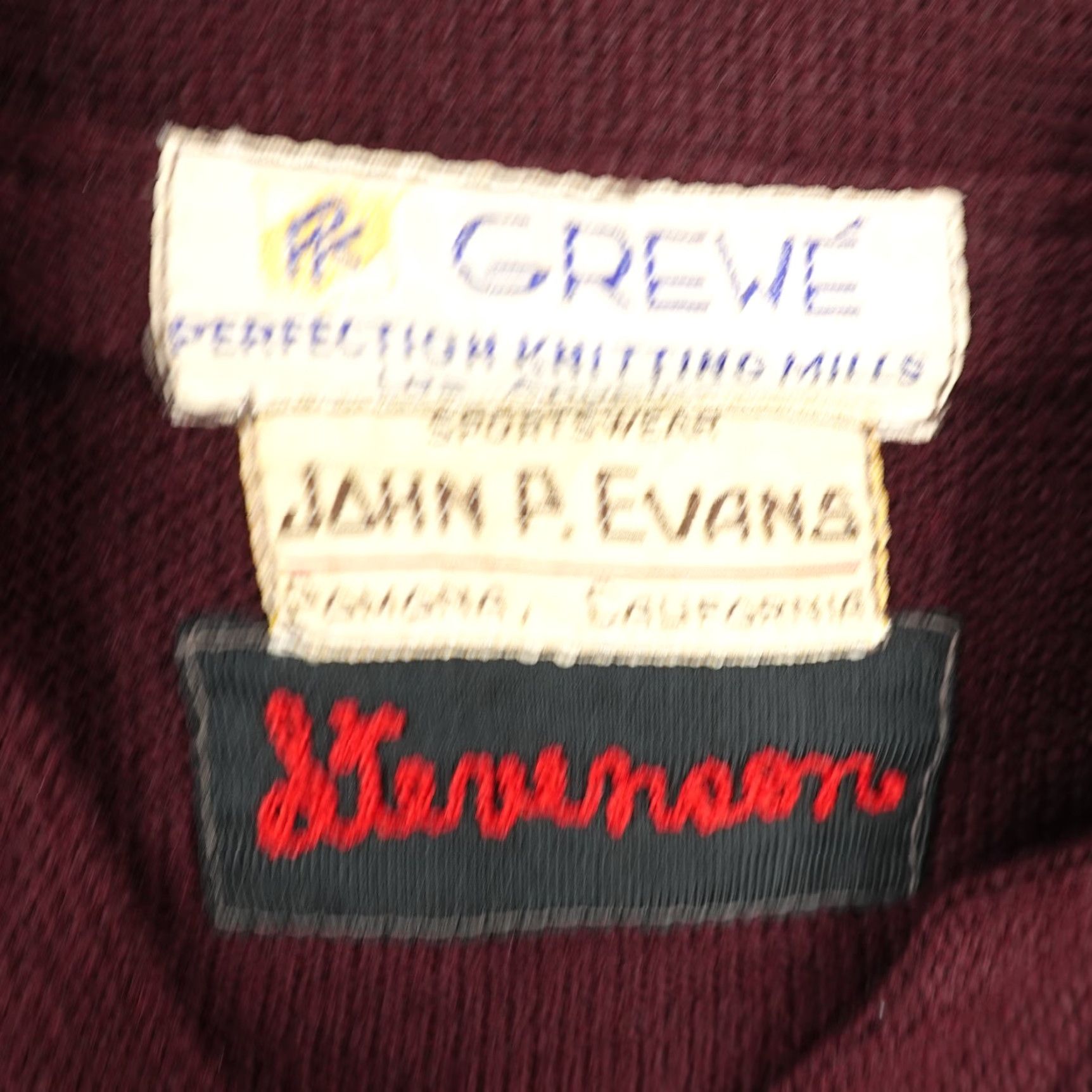 Vintage VINTAGE Grewe Sweater Mens Medium Burgundy Red Cable-Knit V-Neck Long Sleeve 70s Outdoor Size US M / EU 48-50 / 2 - 7 Thumbnail