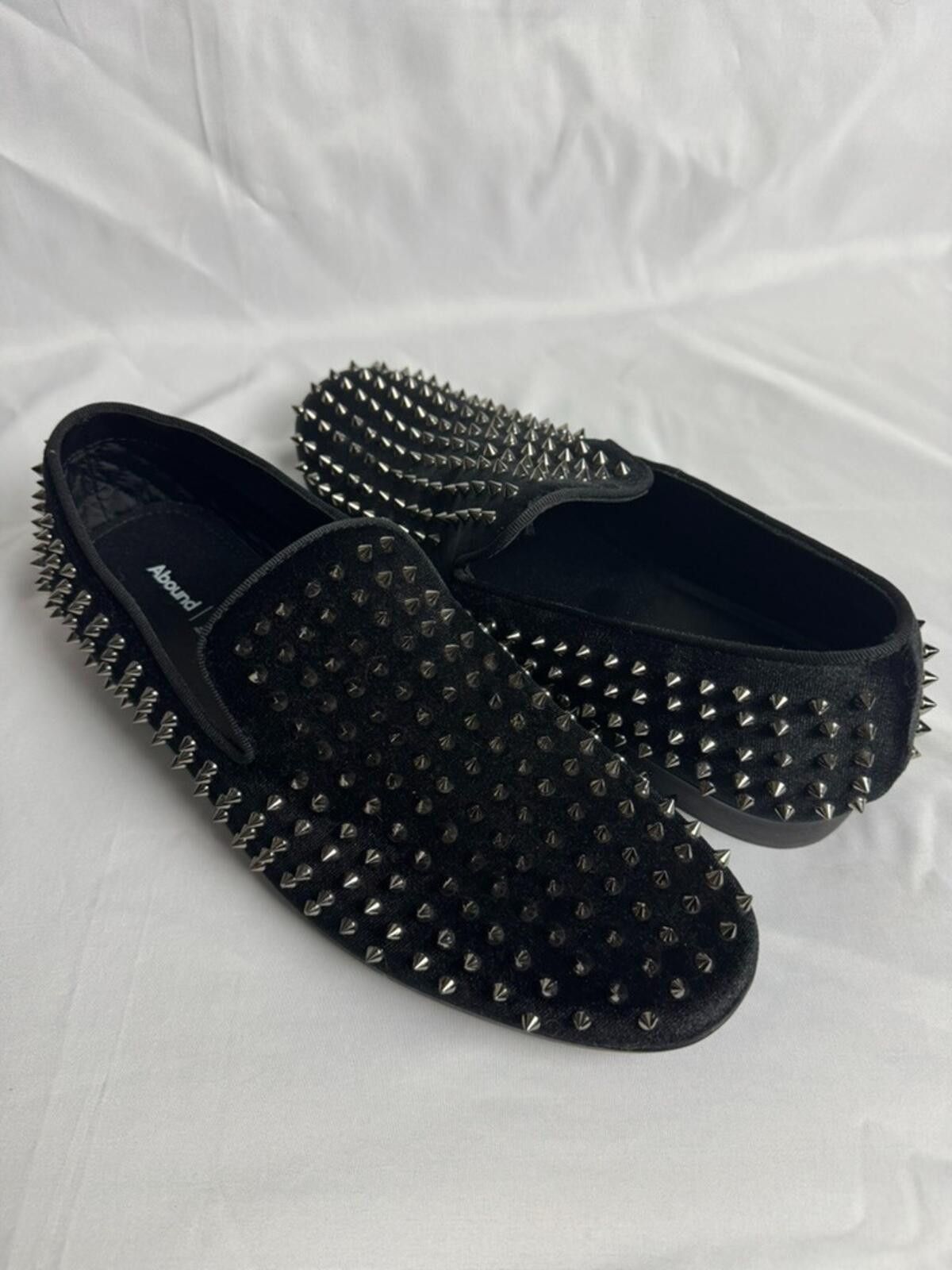 Other Abound Mens Spike Loafers Size 11 Silver Studded Dress Shoes Size US 11 / EU 44 - 1 Thumbnail