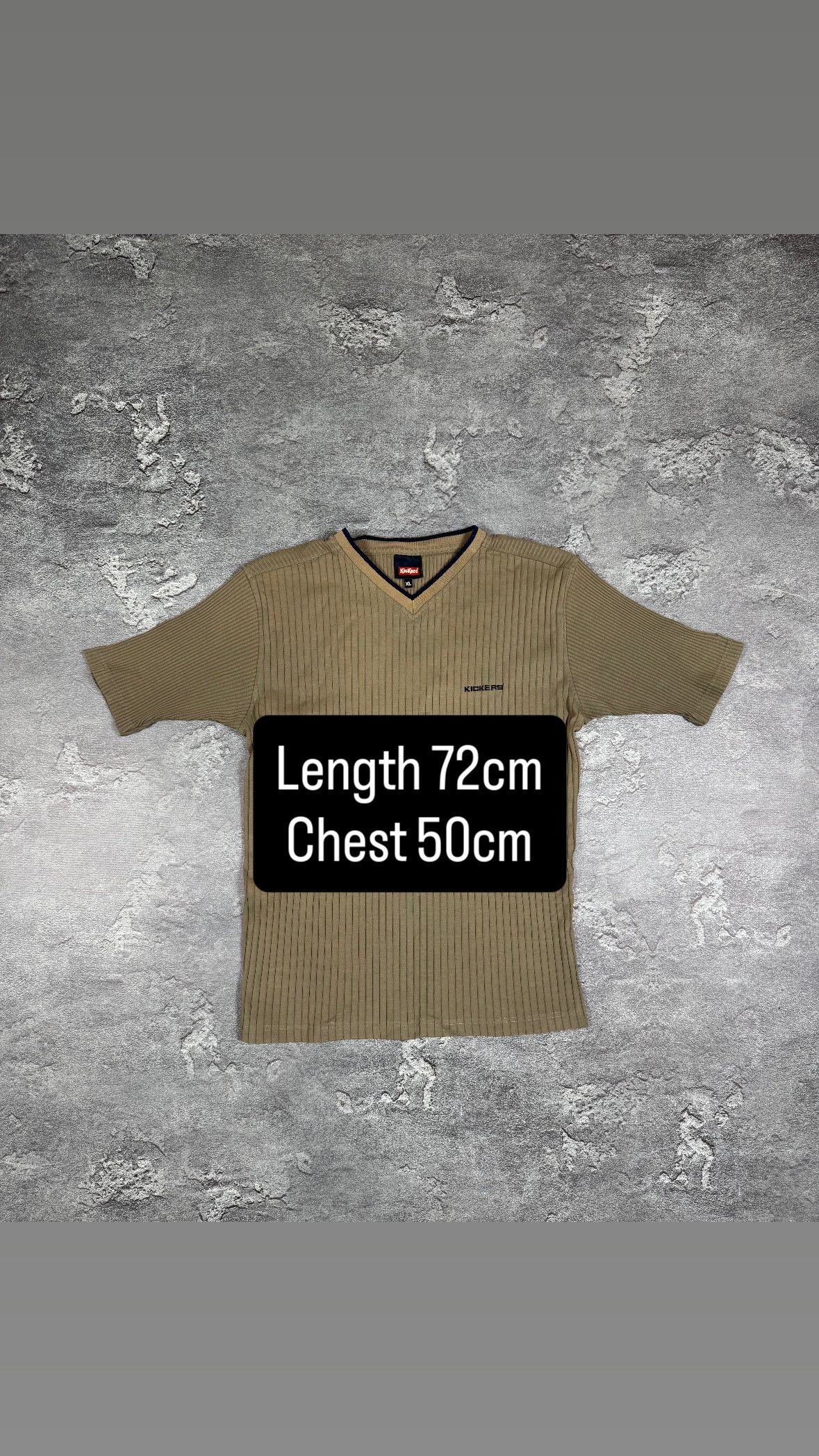 Kickers Kickers Striped Khaki T-Shirt Tee Surfing Size XL Streetwear Size US XL / EU 56 / 4 - 2 Thumbnail