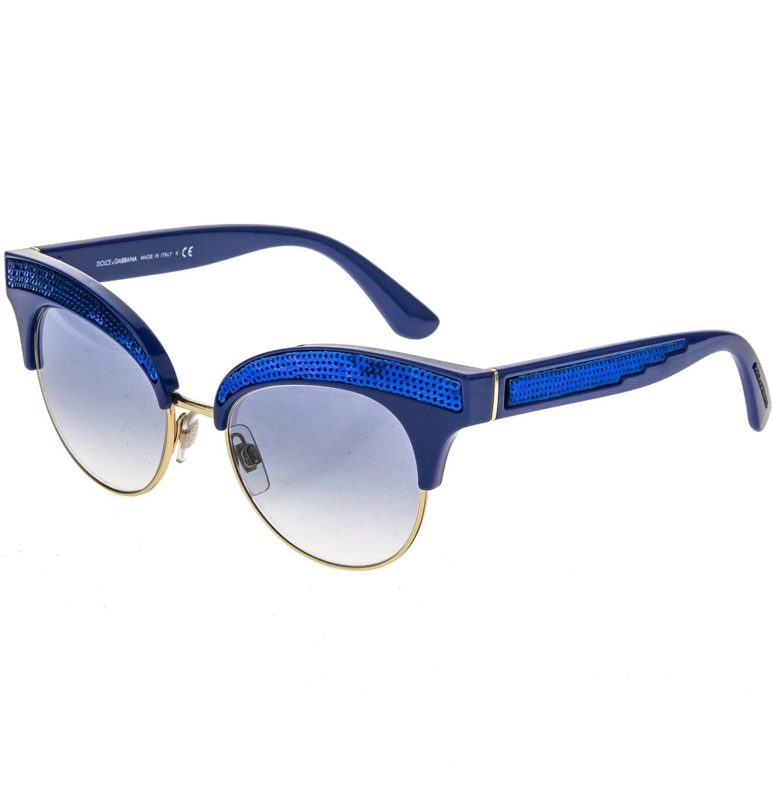 Dolce & Gabbana DOLCE & GABBANA DG6109 6109 Blue Gradient Fashion Sunglasses Size ONE SIZE - 4 Thumbnail