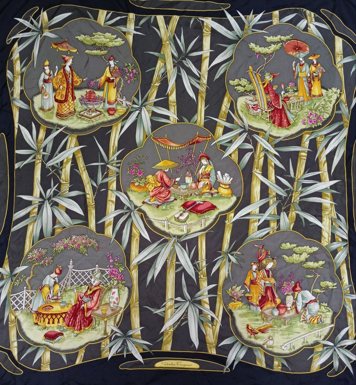 Salvatore Ferragamo × SikSilk SALVATORE FARRAGAMO SILK FULLPRINT SCARVES Size ONE SIZE - 1 Thumbnail
