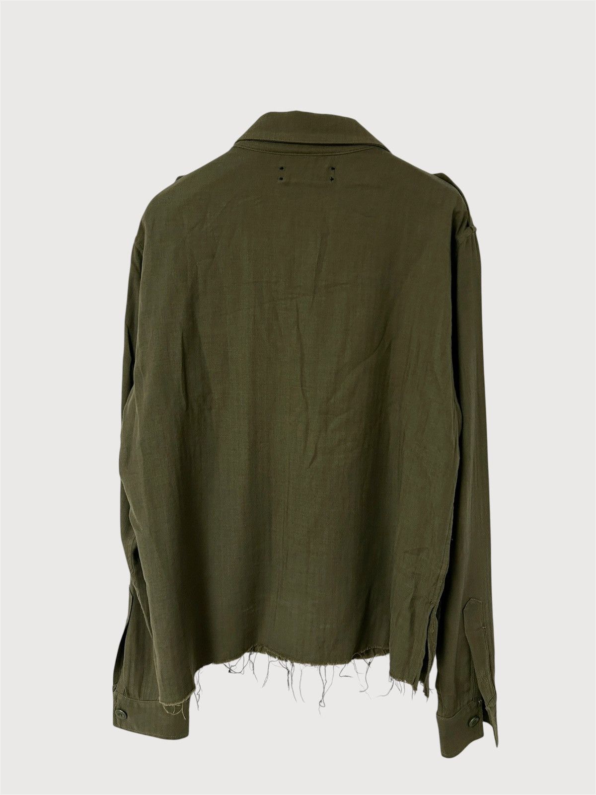 Amiri 2017 Military Patch Cropped Shirt Size US L / EU 52-54 / 3 - 2 Thumbnail