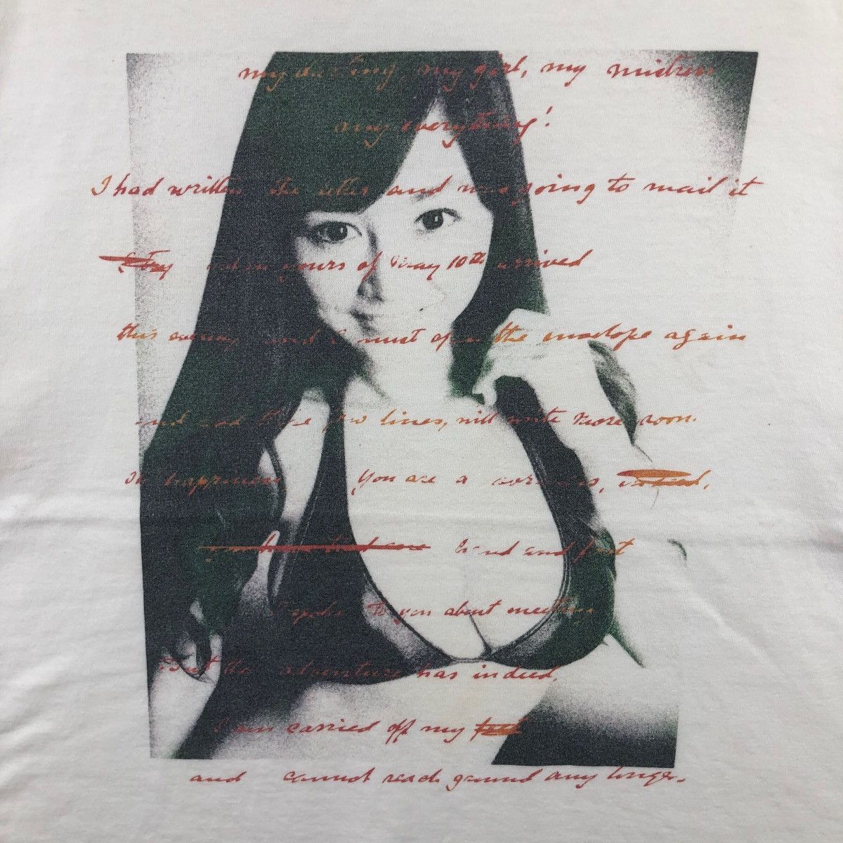 Japanese Brand Vintage Japanese Actress T-Shirt Photoprint Size US XL / EU 56 / 4 - 3 Thumbnail