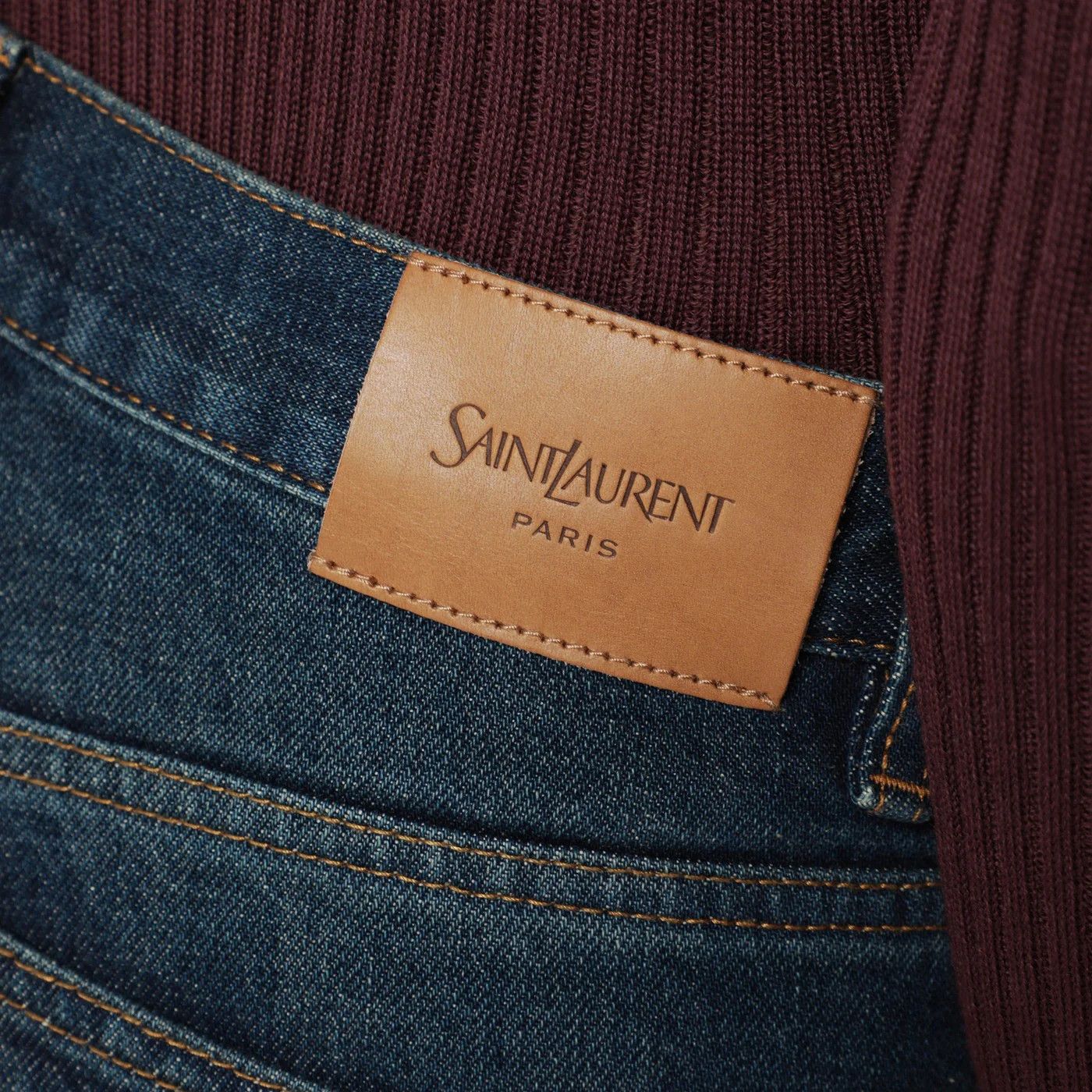 Saint Laurent Paris o1d2blof0526 Indigo Denim Jeans in Blue Size 27" / US 4 / IT 40 - 5 Thumbnail