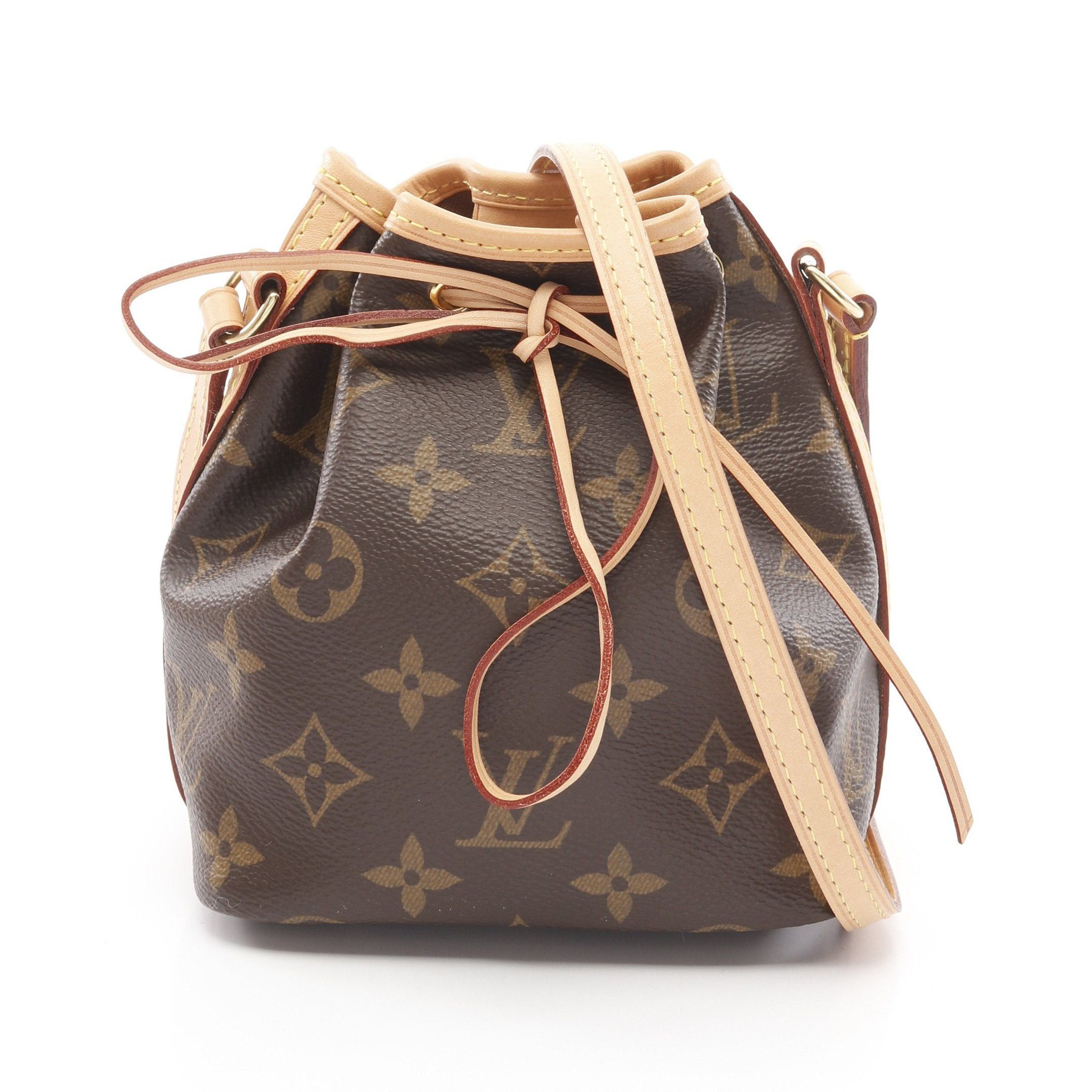 Louis Vuitton Louis Vuitton Nano Noe Monogram Shoulder Bag Leather Brown Size ONE SIZE - 1 Thumbnail