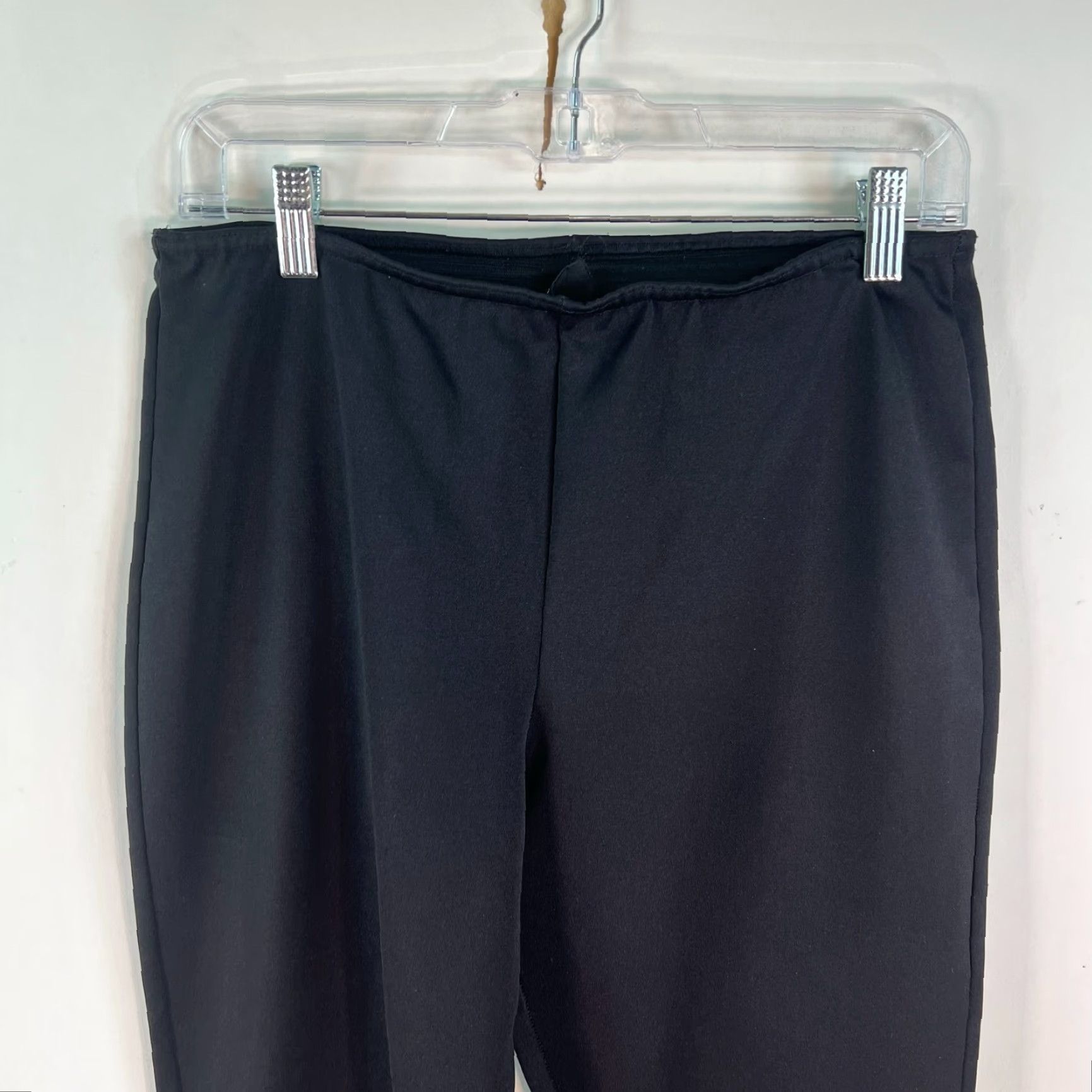 Vintage VINTAGE French Curve Womens USA Regular High Rise Casual Black Dress Pants SZ L Size 36" / US 14 / IT 50 - 2 Thumbnail