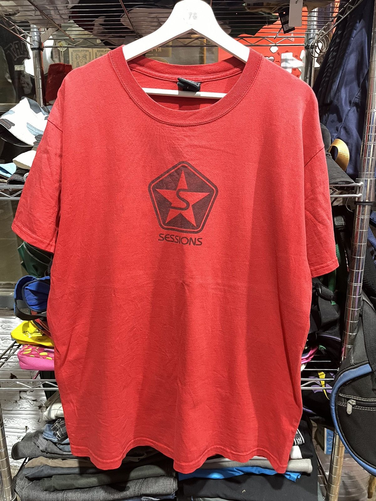 Sessions × Vintage Sessions Skateboard Tee Star Logo 00s Size US L / EU 52-54 / 3 - 1 Thumbnail