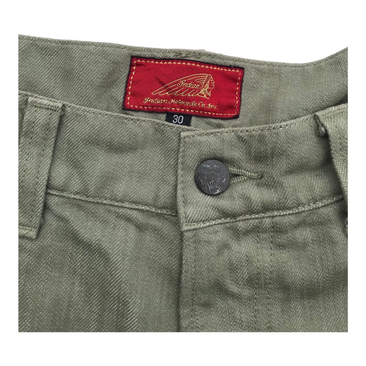 Indian Motorcycle Indian Motocycle Native Motif Denim Pants Size US 33 - 3 Thumbnail