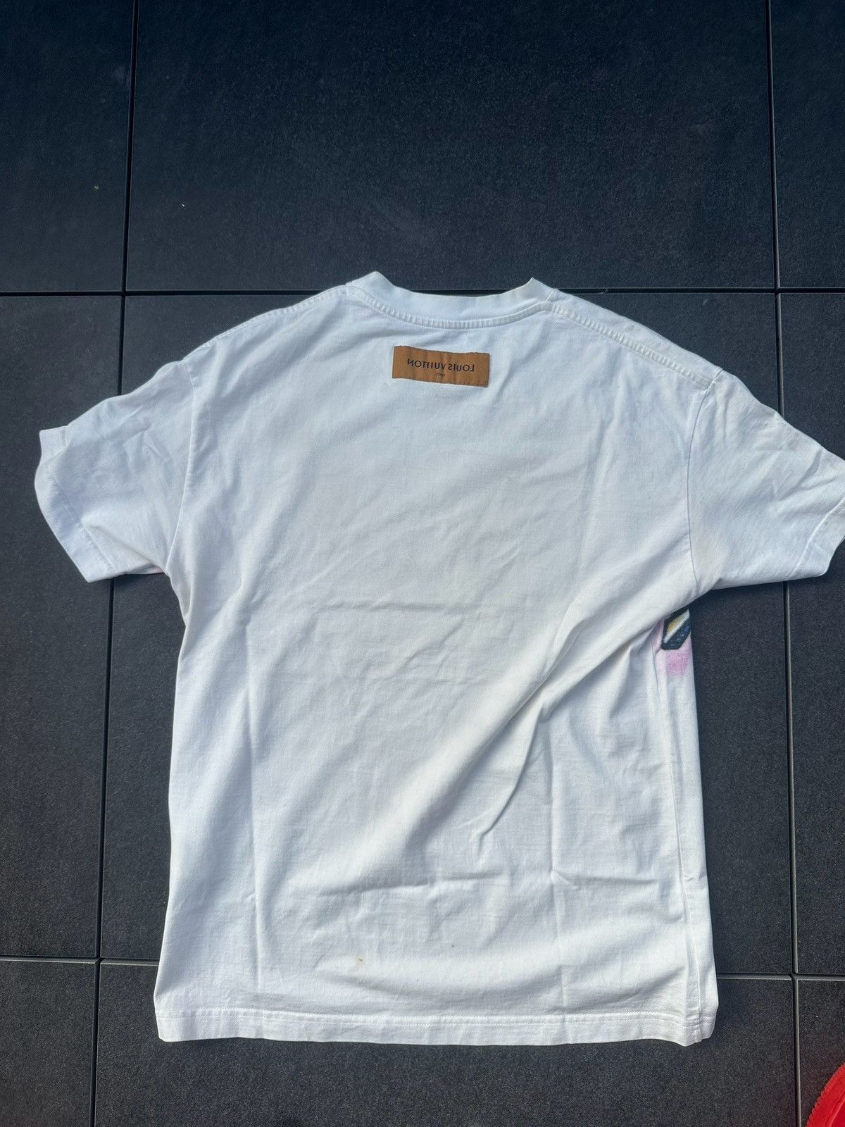 【NIGO☆主役級の可愛さ】Louis Vuitton★グラフィックTシャツ Louis Vuitton x Nigo Embroidered T-Shirt Deep Navy メンズ