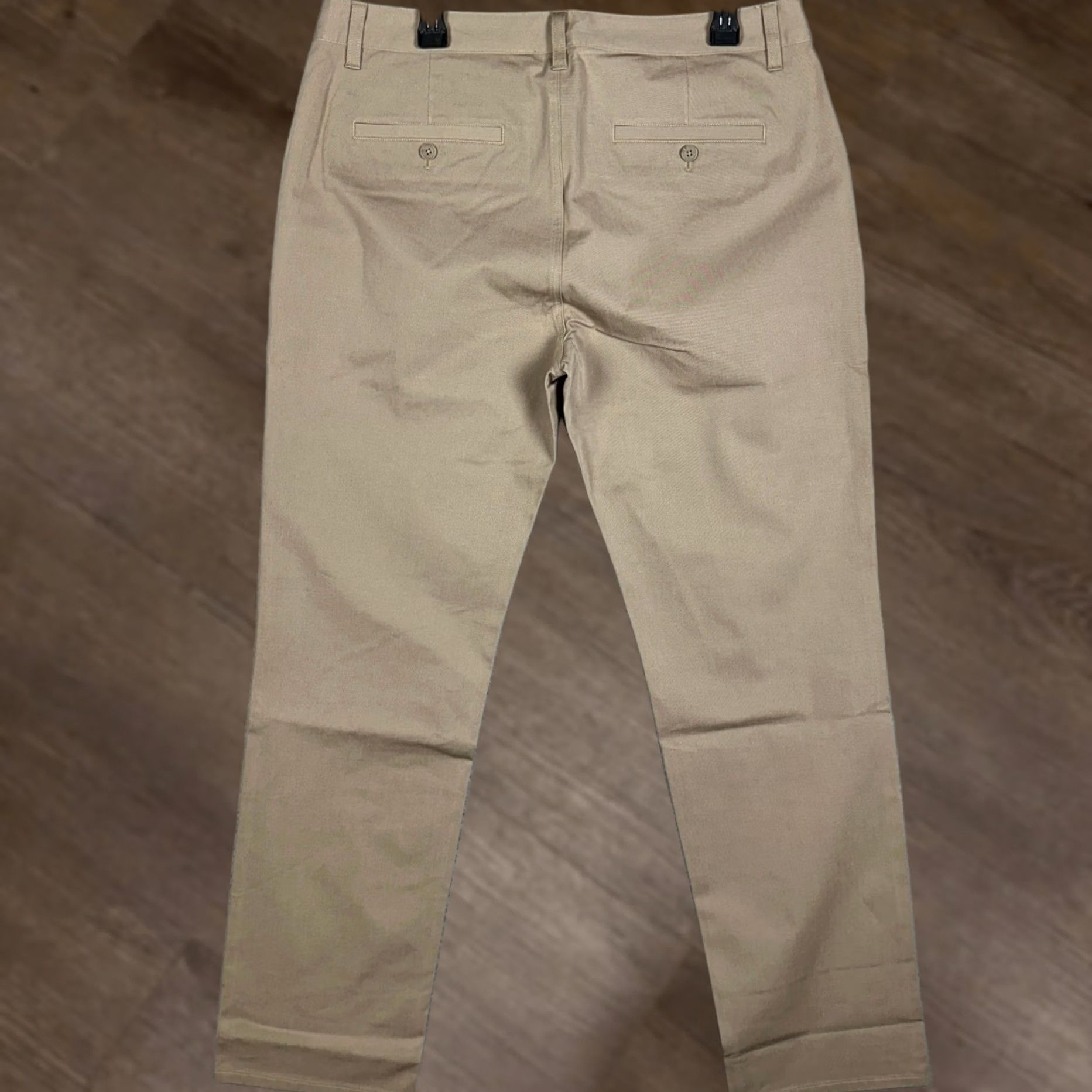 Vintage True Classic Pants Mens 36x34 Khaki Tan Straight Chino Stretch Flat Front 5-Pocket EUC Mens Regular Industrial Casual Business із Size US 36 / EU 52 - 1 Thumbnail