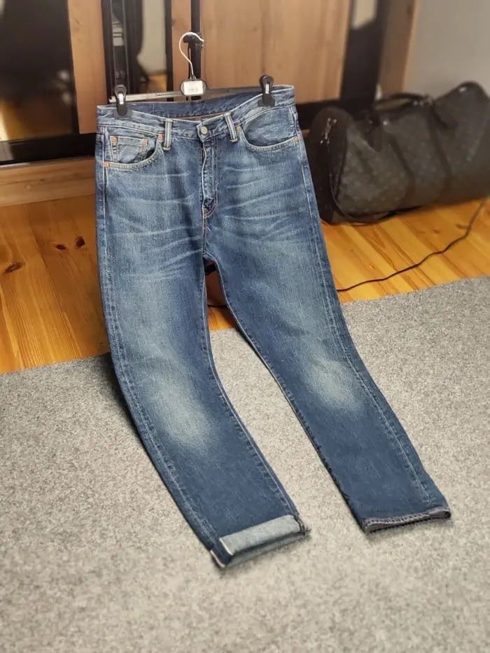 Levi's Vintage levis USA 508 Selvedge Faded Blue Denim Jeans Size US 33 - 21 Thumbnail