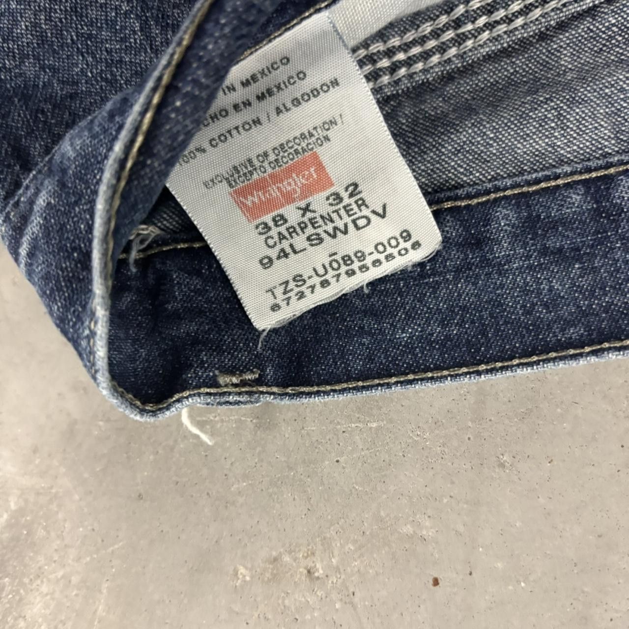 Vintage Crazy Vintage Y2K/2000s Baggy Dark Wash Skater Carpenter Denim Jeans! 38x32 Size US 38 / EU 54 - 8 Thumbnail