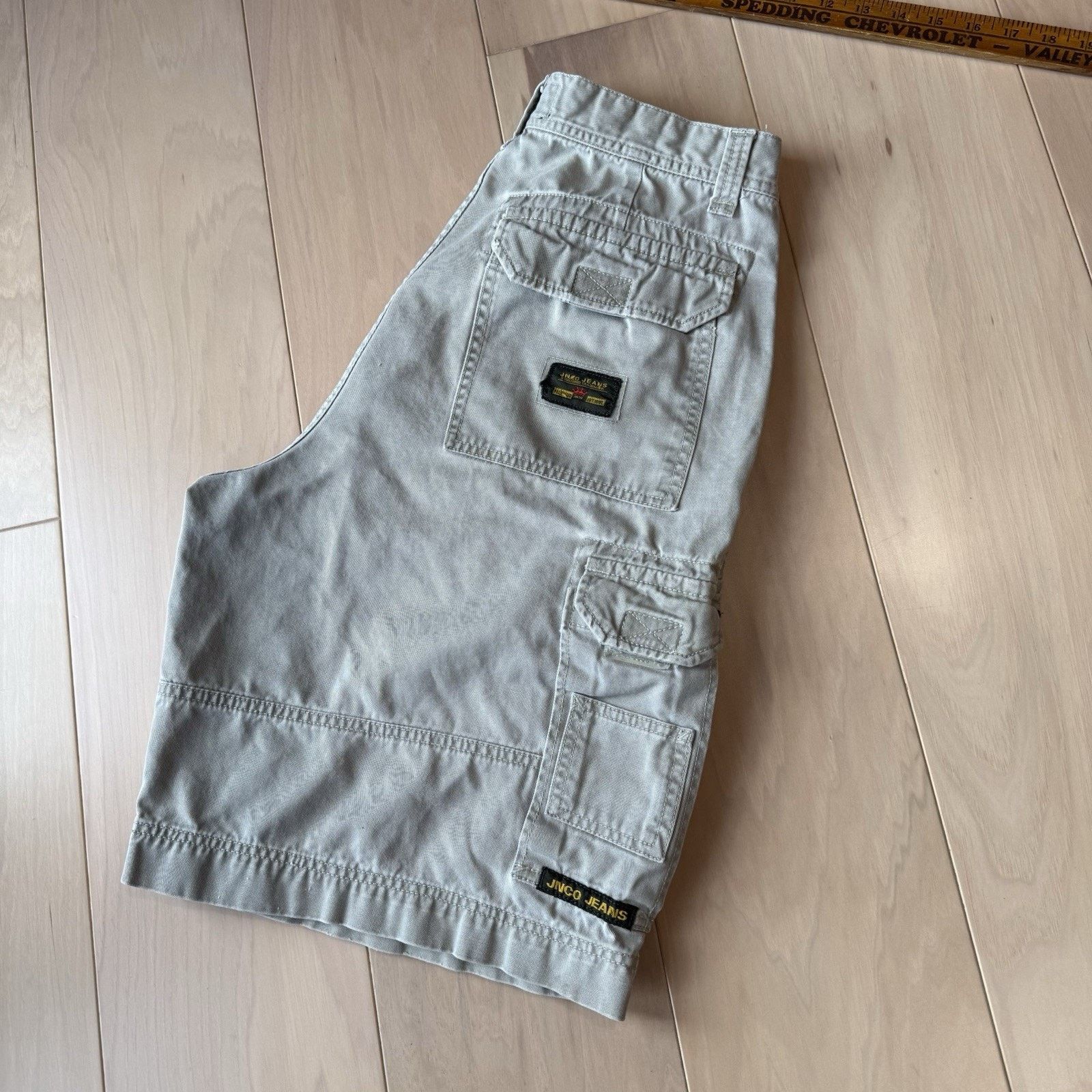 JNCO Vintage JNCO Cargo Shorts Light Khaki Y2K Baggy Streetwear Size US 30 / EU 46 - 9 Thumbnail
