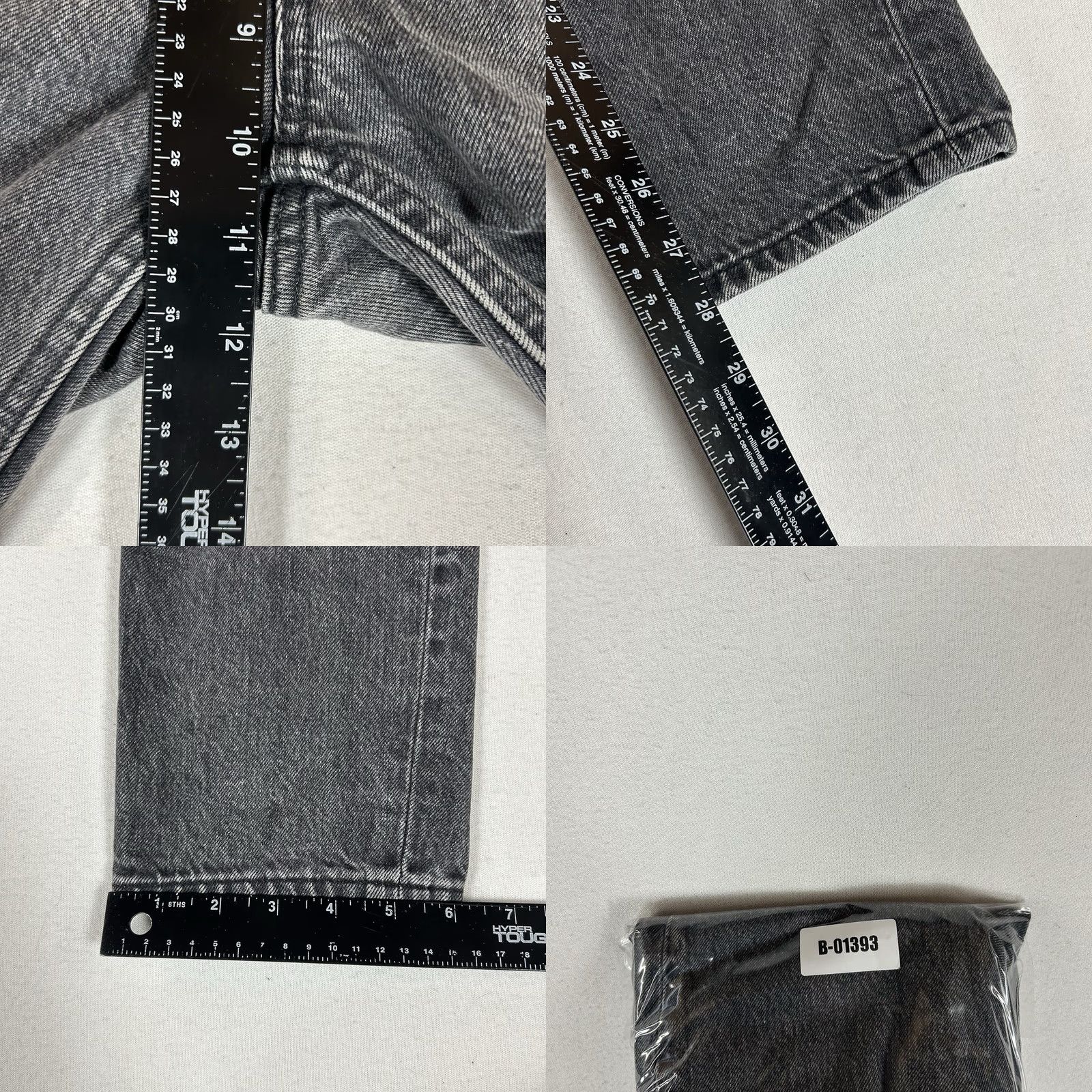 Everlane Everlane Jeans The Cheeky 25R Gray Denim Buttonfly Straight Womens Regular Size 25 Gray Denim Jeans 90s Theme Vintage No Size 42" / US 20 - 9 Thumbnail