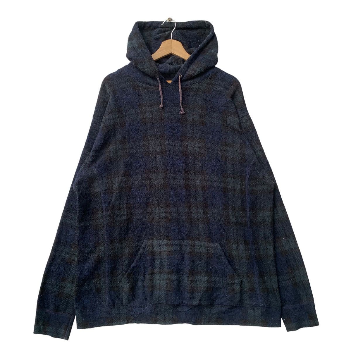 Supreme Fleece Hoodie Check Plaid Size US XL / EU 56 / 4 - 1 Thumbnail