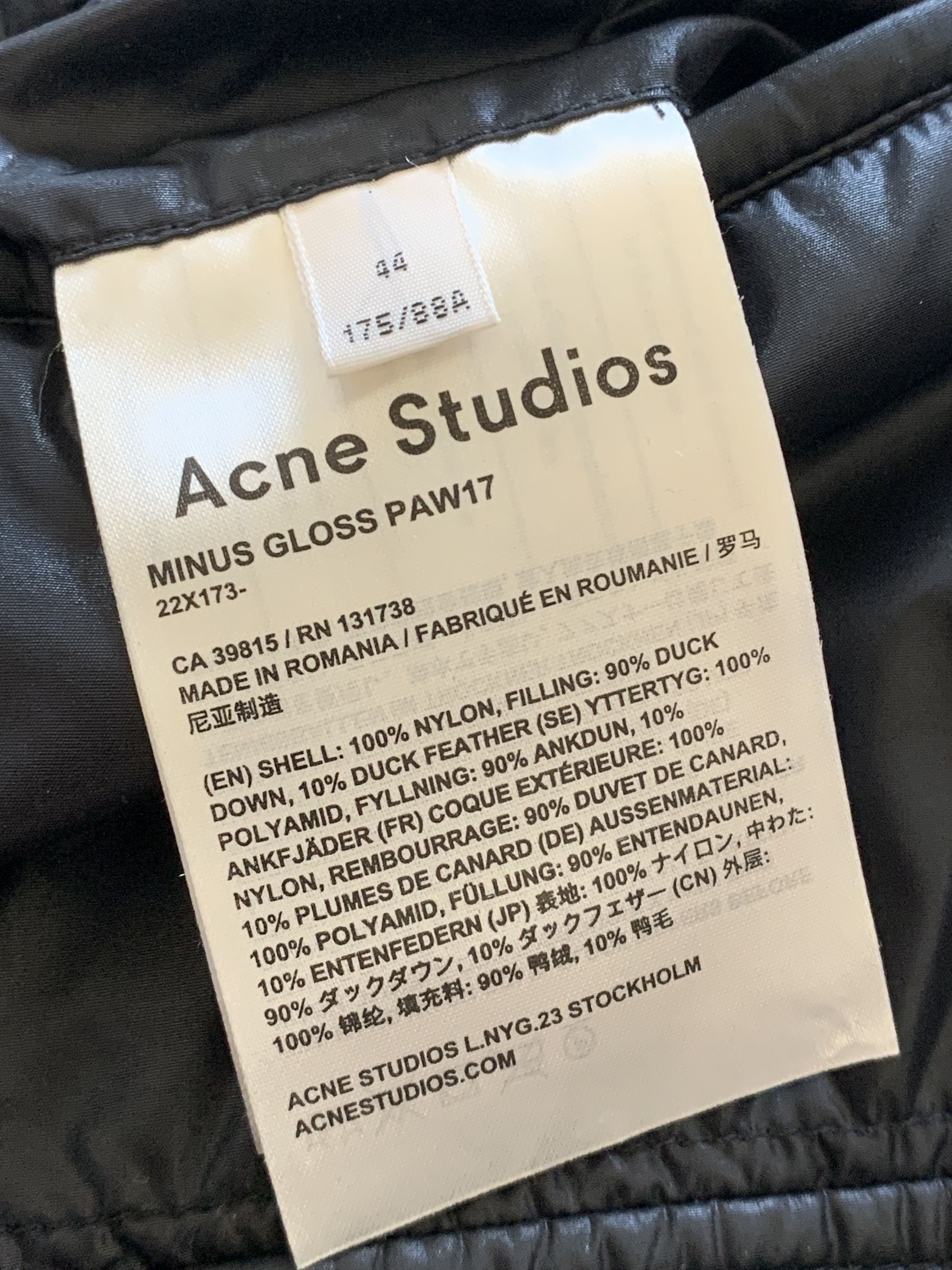 Acne Studios ACNE studios minus gloss paw17 puffer hooded jacket Size US L / EU 52-54 / 3 - 14 Thumbnail