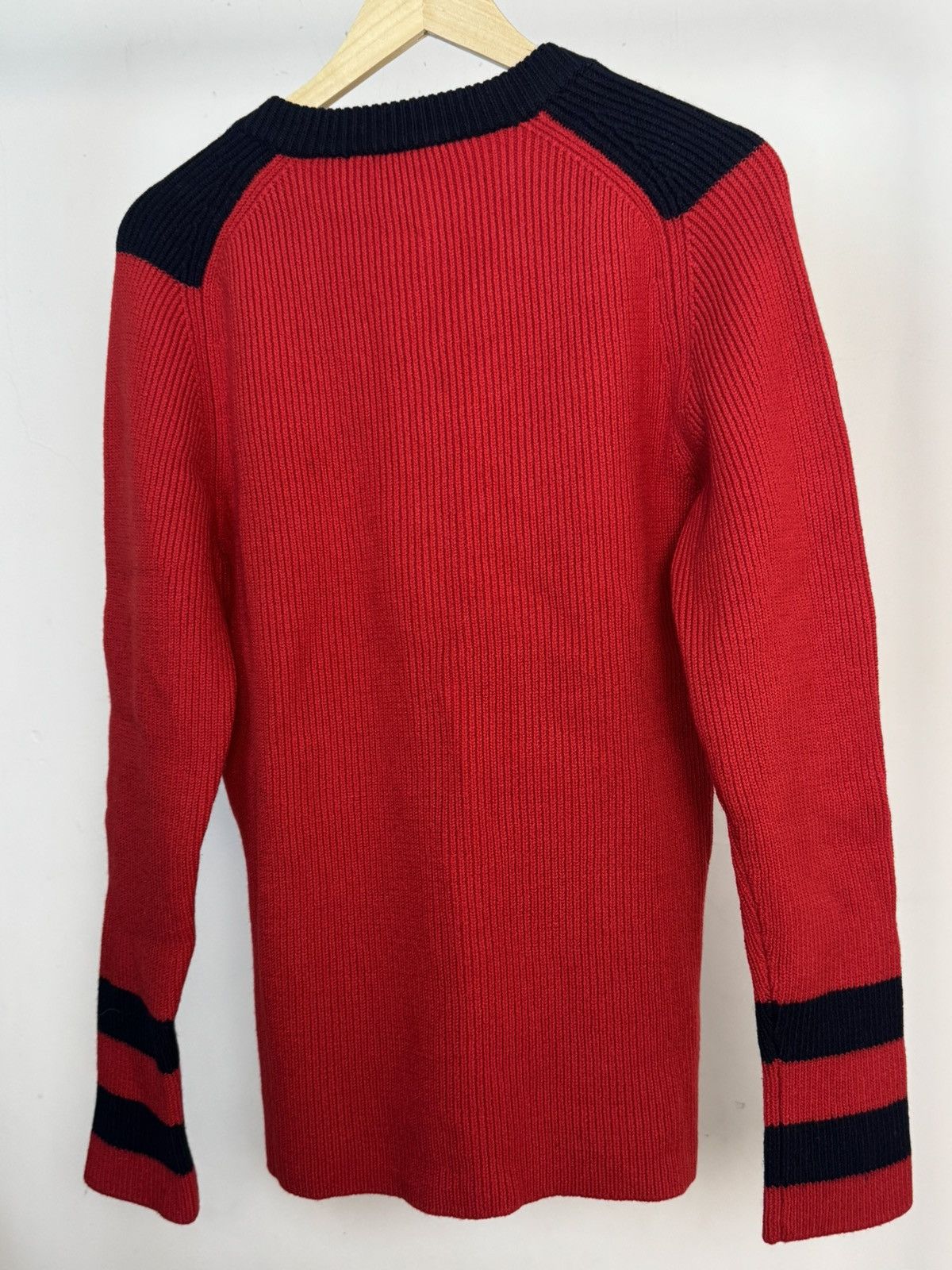 Prada Prada Vintage Y2k Wool V-neck Sweater Jumper Knitwear Pull Size US L / EU 52-54 / 3 - 2 Thumbnail