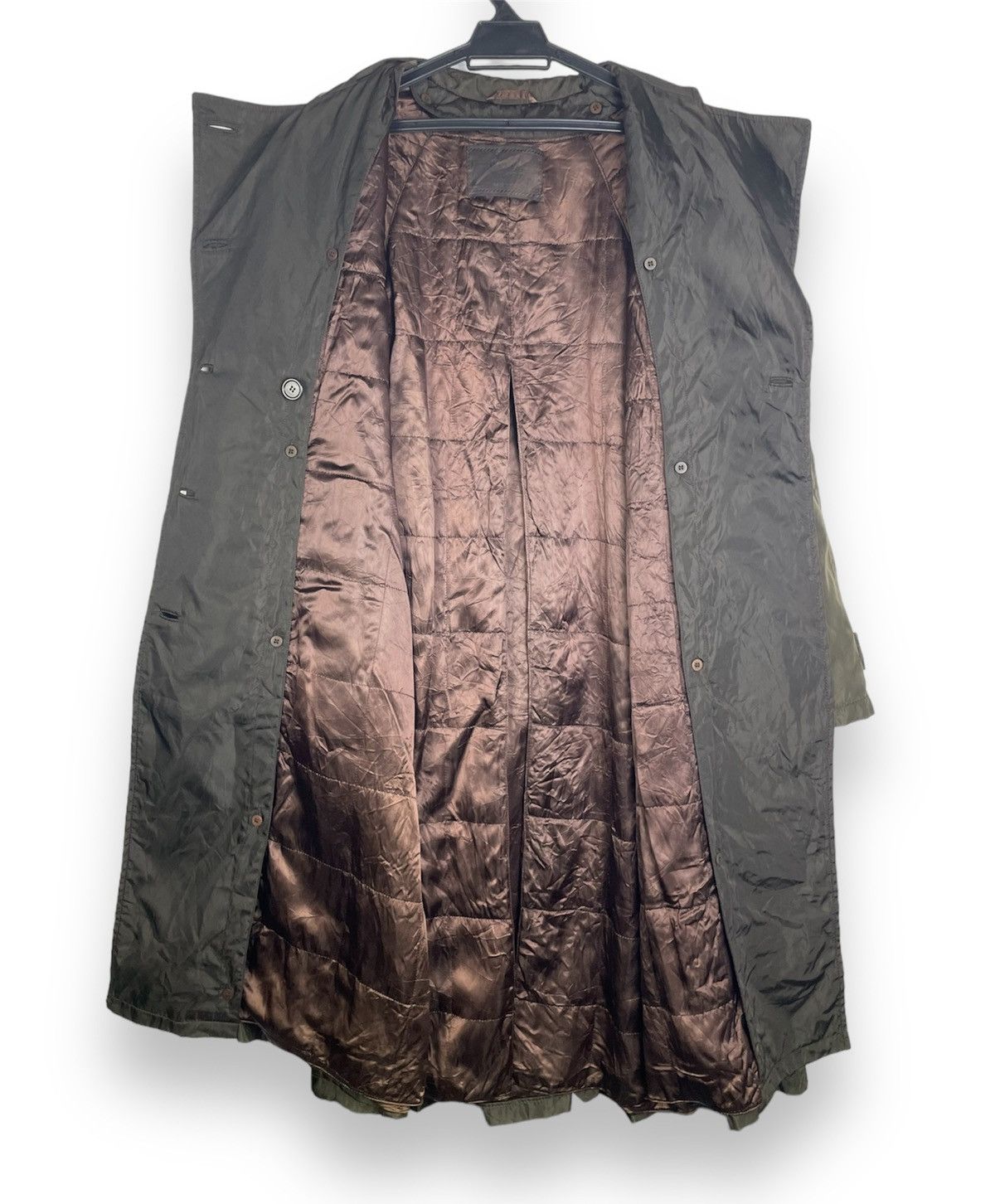 Prada 🔥Rare Prada Double Breasted Belted Nylon Trech Coat Size L / US 10 / IT 46 - 11 Thumbnail