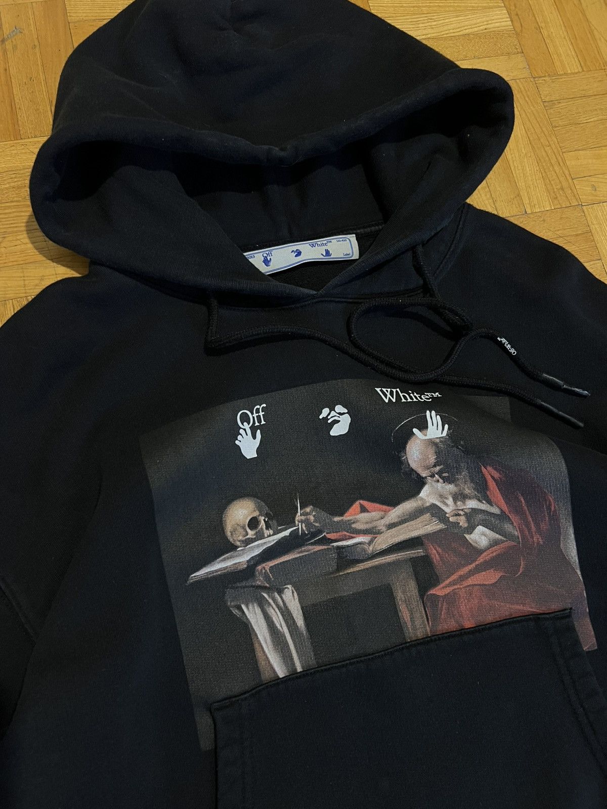 Off-White OFF-WHITE Caravaggio Diag Sleeve Hoodie Size US XS / EU 42 / 0 - 3 Thumbnail