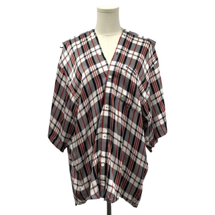 Balenciaga Balenciaga Plaid Silk Button Up Size 38 Size S / US 4 / IT 40 - 1 Thumbnail