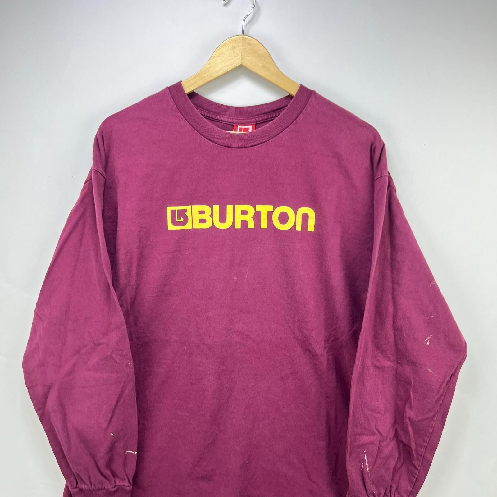 Burton Vintage Y2K Burton Snowboard Skateboard Long Sleeve Shirt XL Size US XL / EU 56 / 4 - 2 Thumbnail