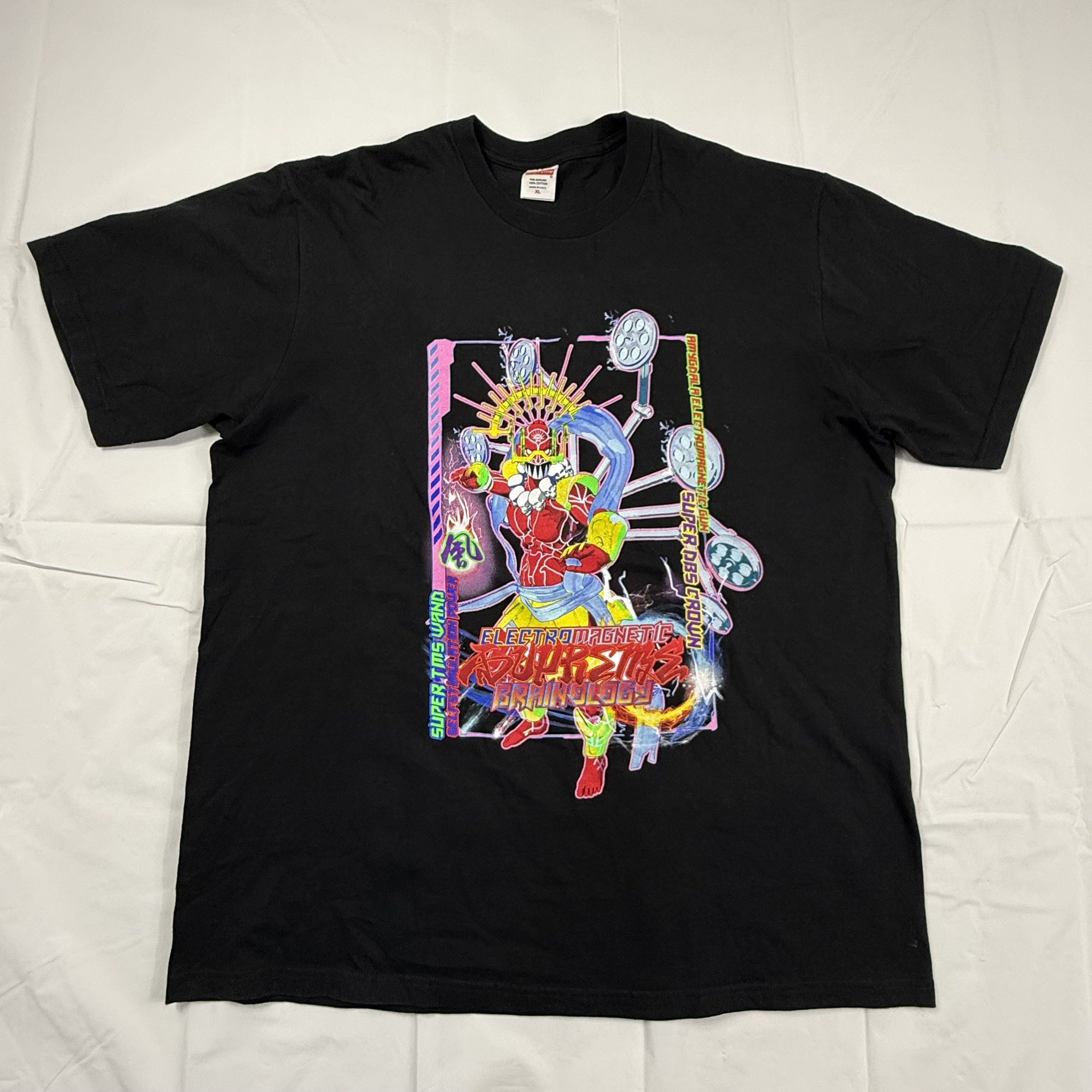 Supreme Supreme Brainology Tee Black Mens XL Short Sleeve T-Shirt Size US XL / EU 56 / 4 - 1 Thumbnail