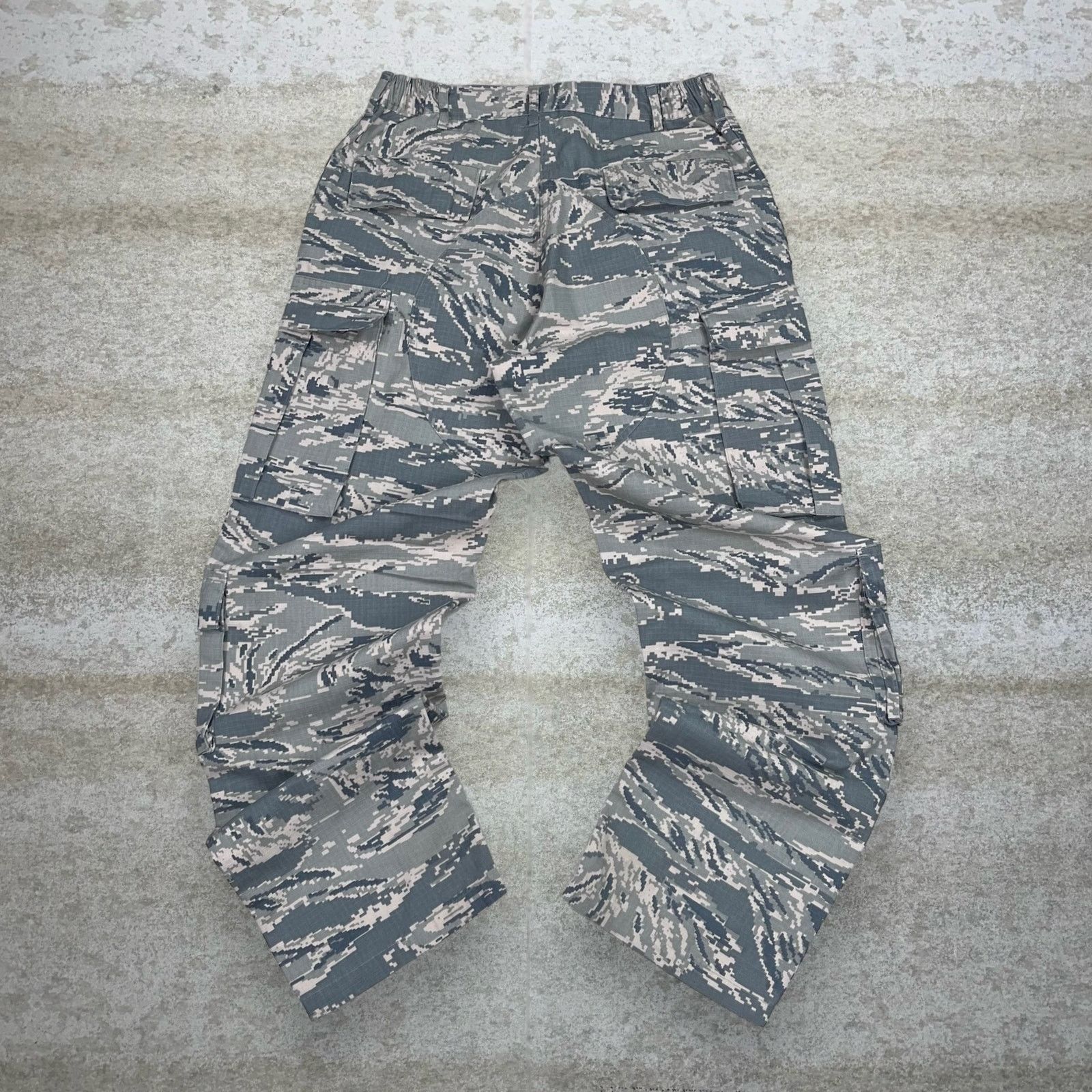 Vintage 90s Military Digital Tactical Pants 30x30 Tiger Camo
