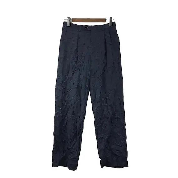 Lanvin LANVIN PARIS COLLECTION Blue Wool Casual Pant Trouser Slack Size US 26 / EU 42 - 1 Thumbnail