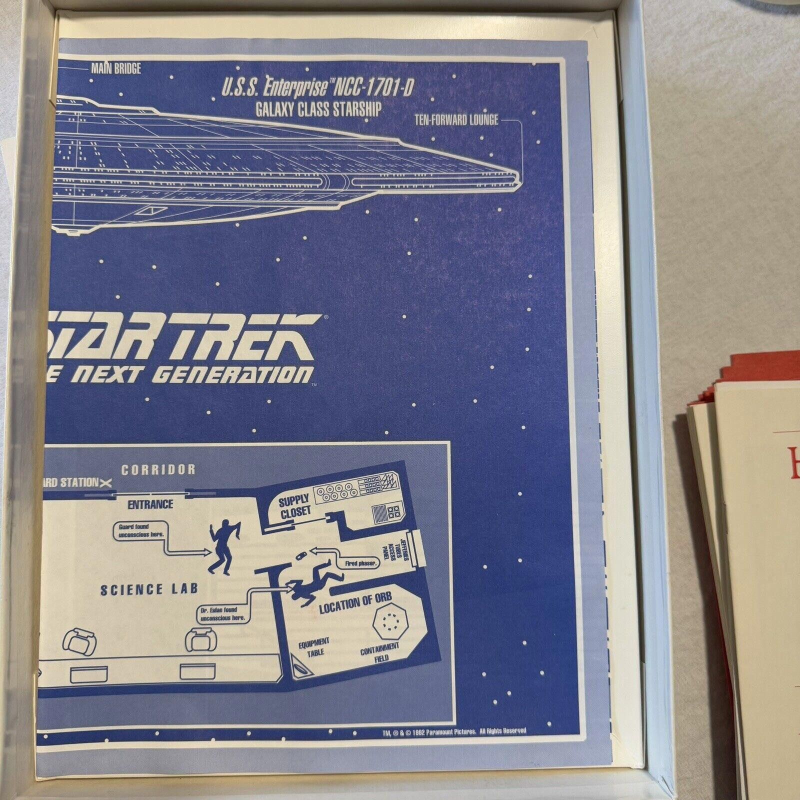 Designer VTG How to Host a Mystery: Star Trek Next Generation Game Size ONE SIZE - 5 Thumbnail