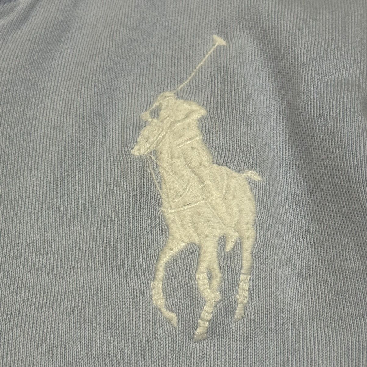 Polo Ralph Lauren Vintage Polo Ralph Lauren Big Pony Zip Hoodie - Pastel Blue Size US S / EU 44-46 / 1 - 6 Thumbnail