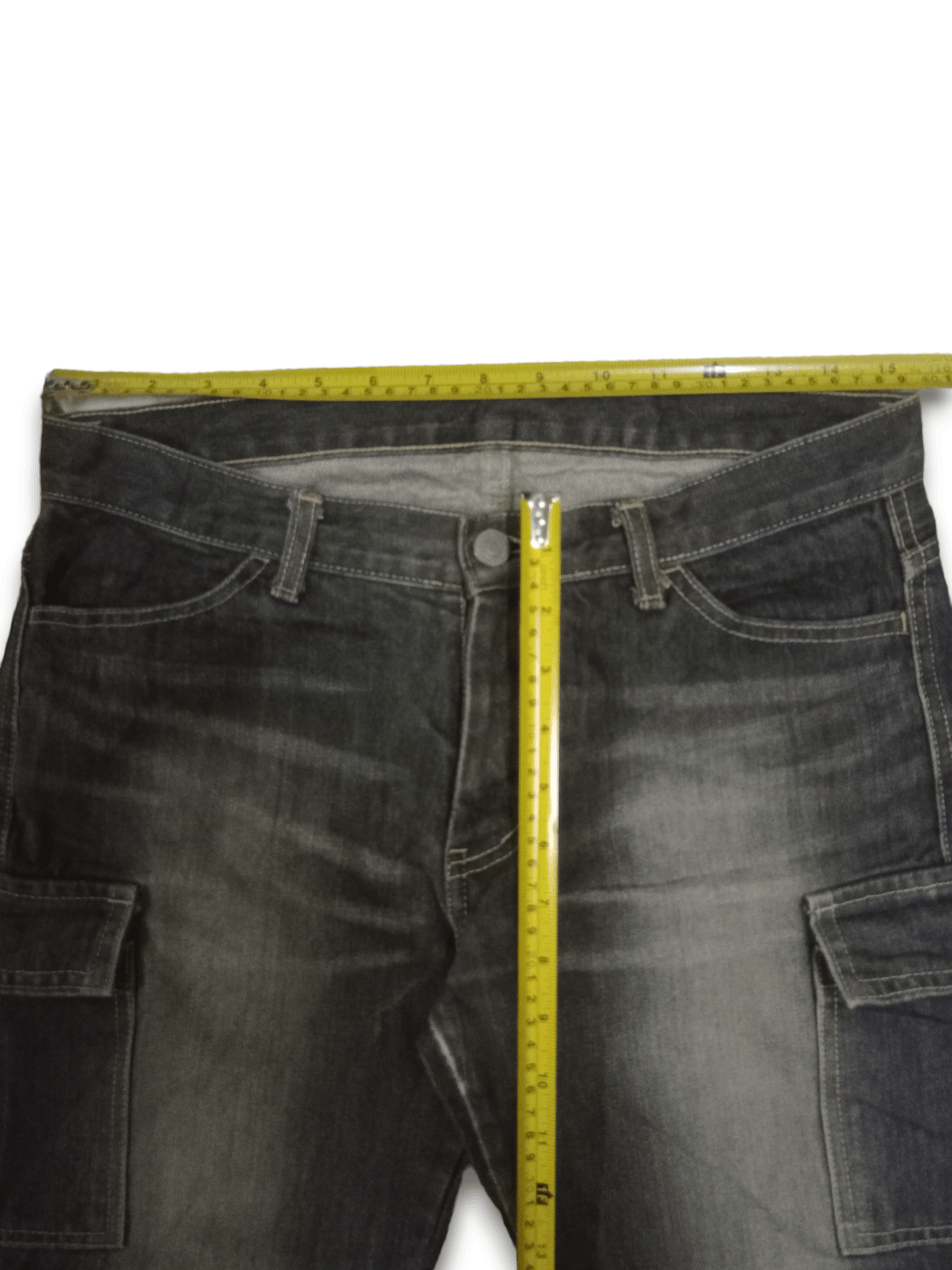 Japanese Brand SALES 🔥 Vintage Japanese Brand Cargo Denim Pants Size US 31 - 9 Thumbnail